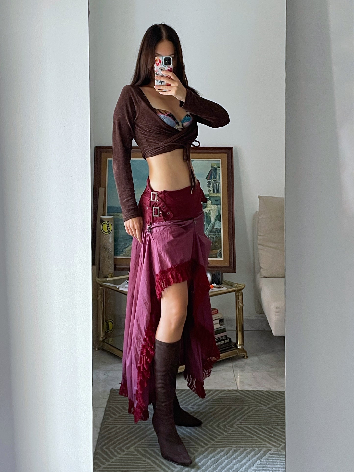 Asymmetrical Lace Skirt