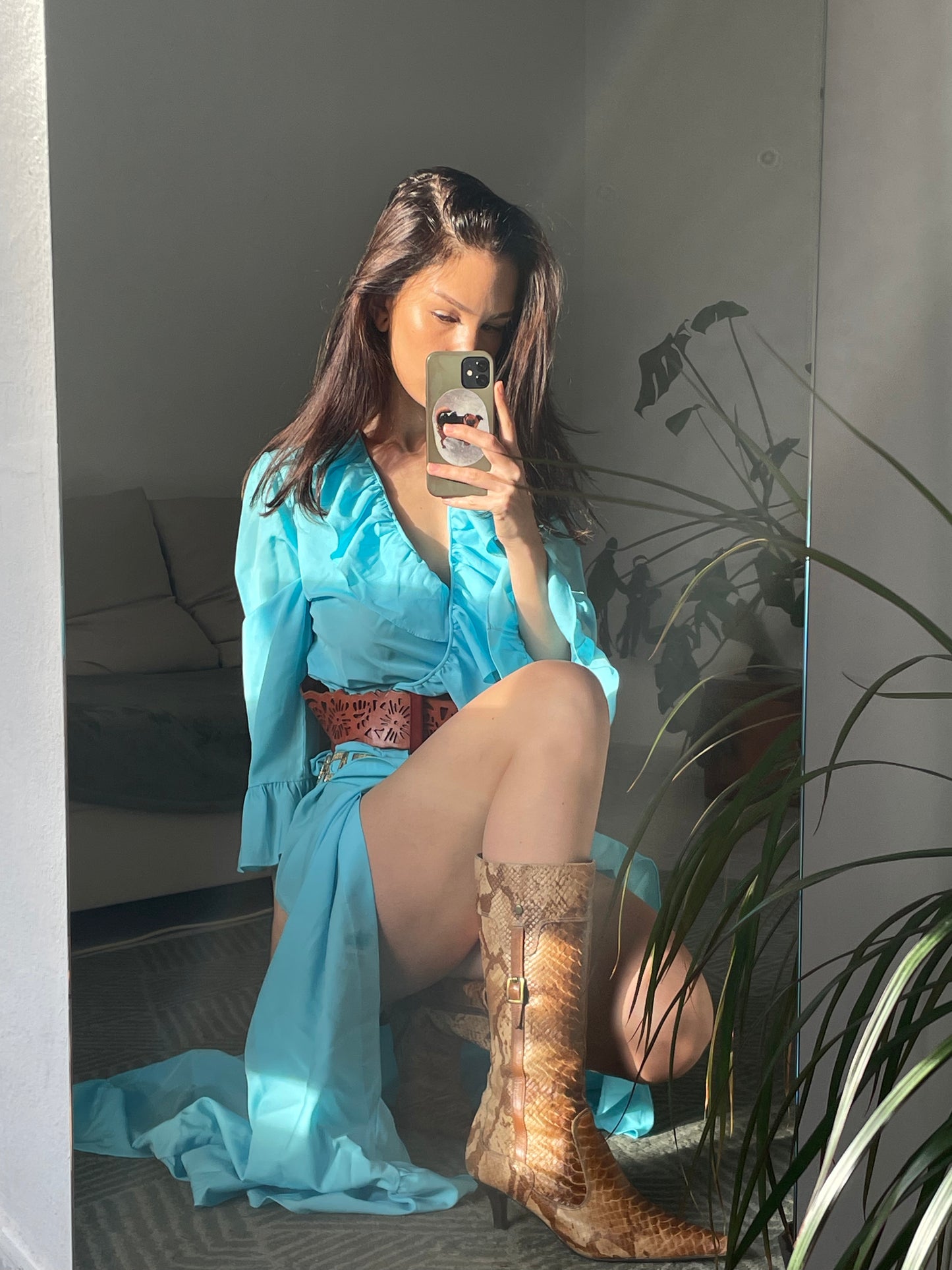 Long robe-style dress