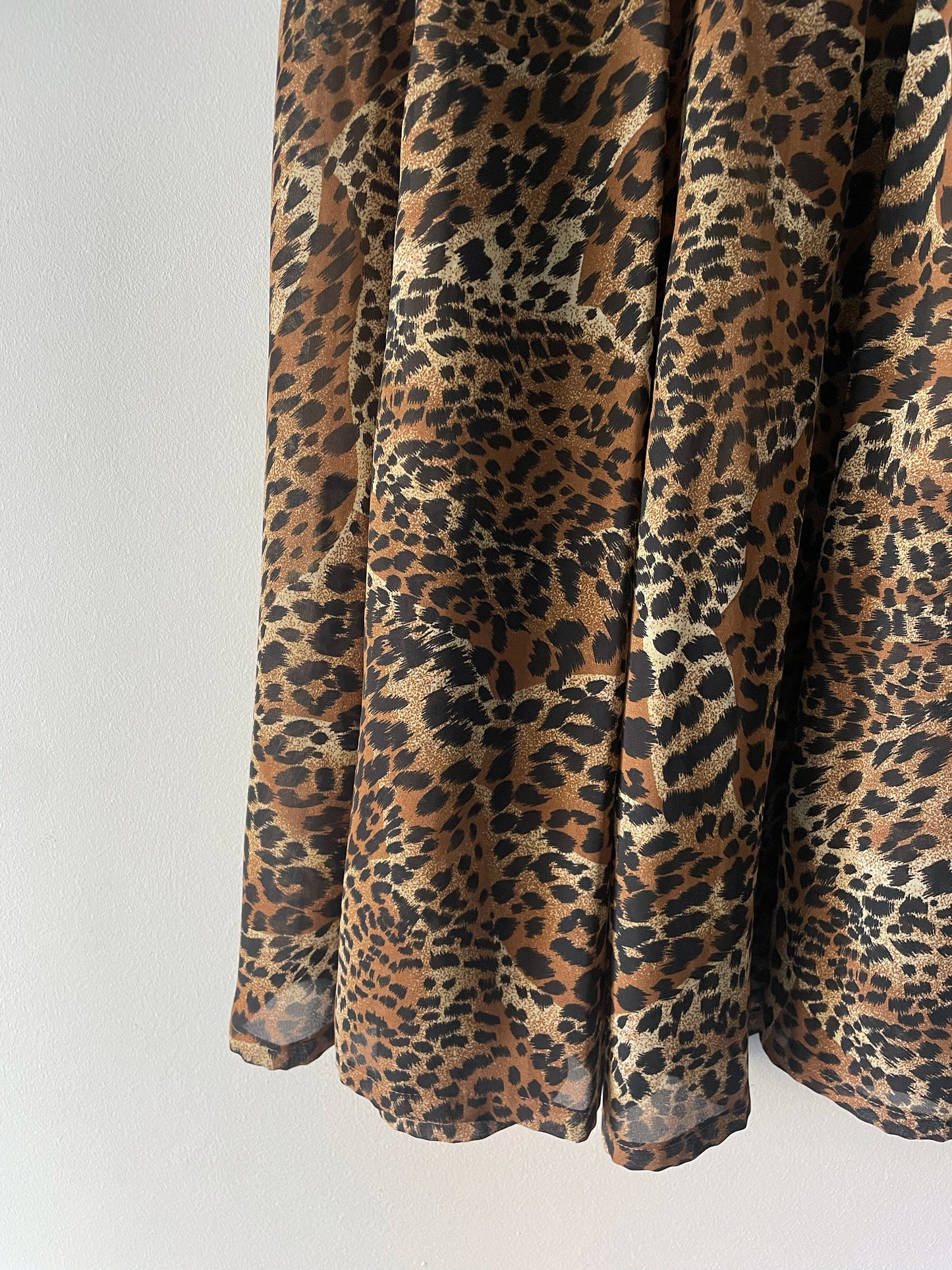 Cheetah Print Maxi Skirt