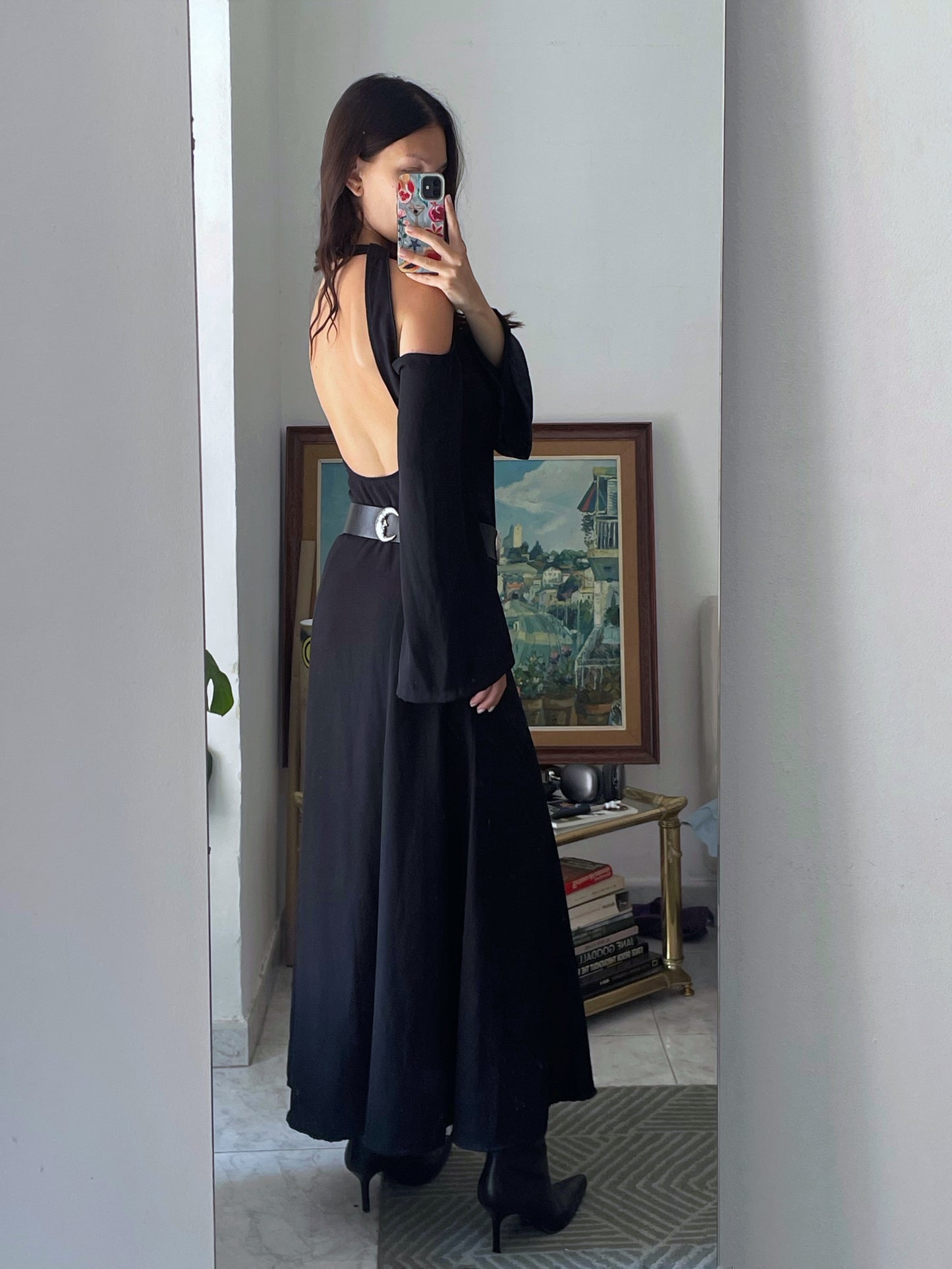 Long Open Back Dress