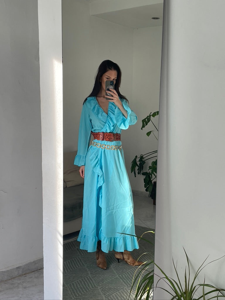 Long robe-style dress