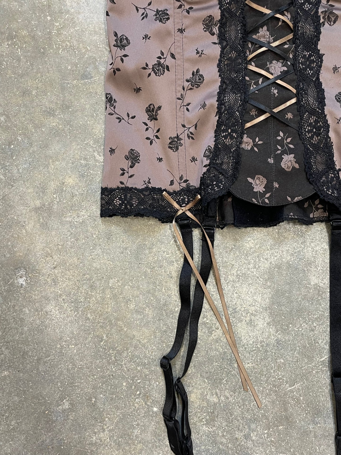 Corset With Floral Pattern