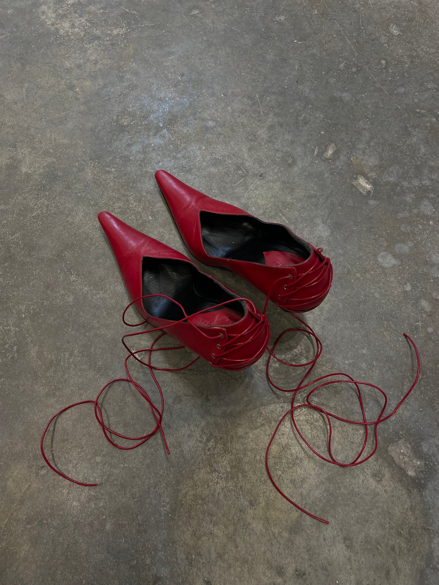 Lace-Up Stiletto Heels