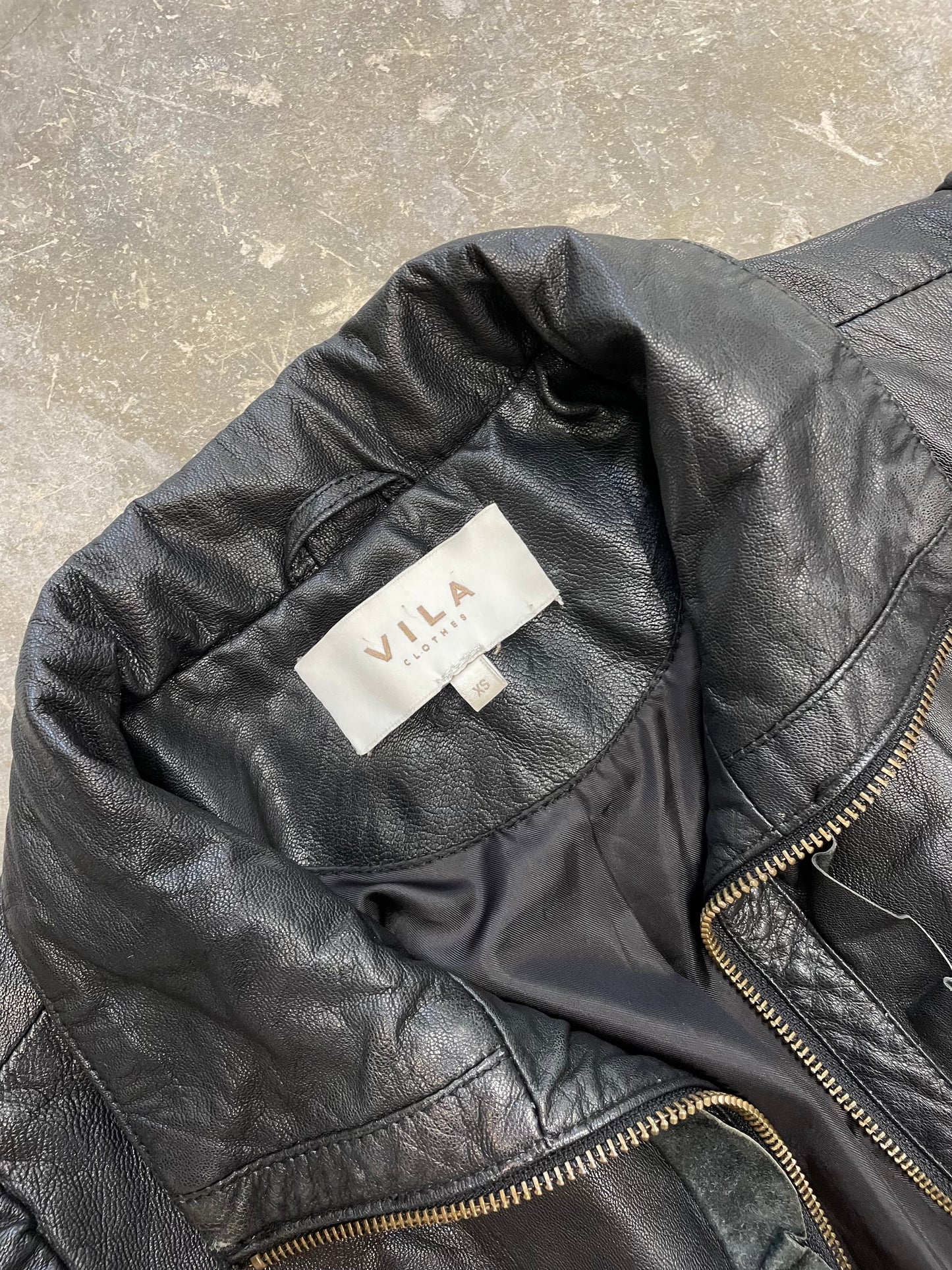 Natural Leather Fitted Jacket