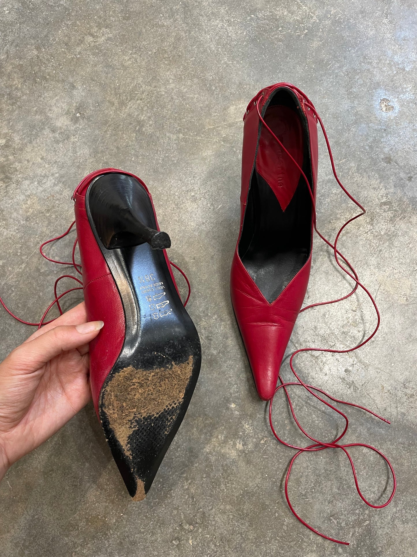 Lace-Up Stiletto Heels