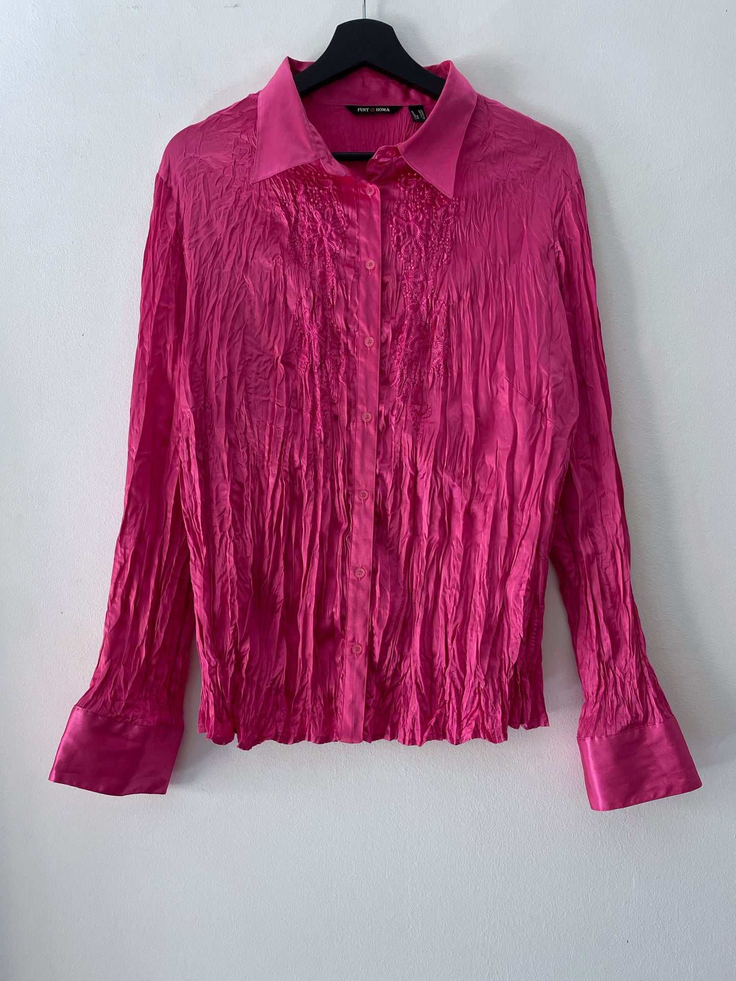 Pink Satin Shirt