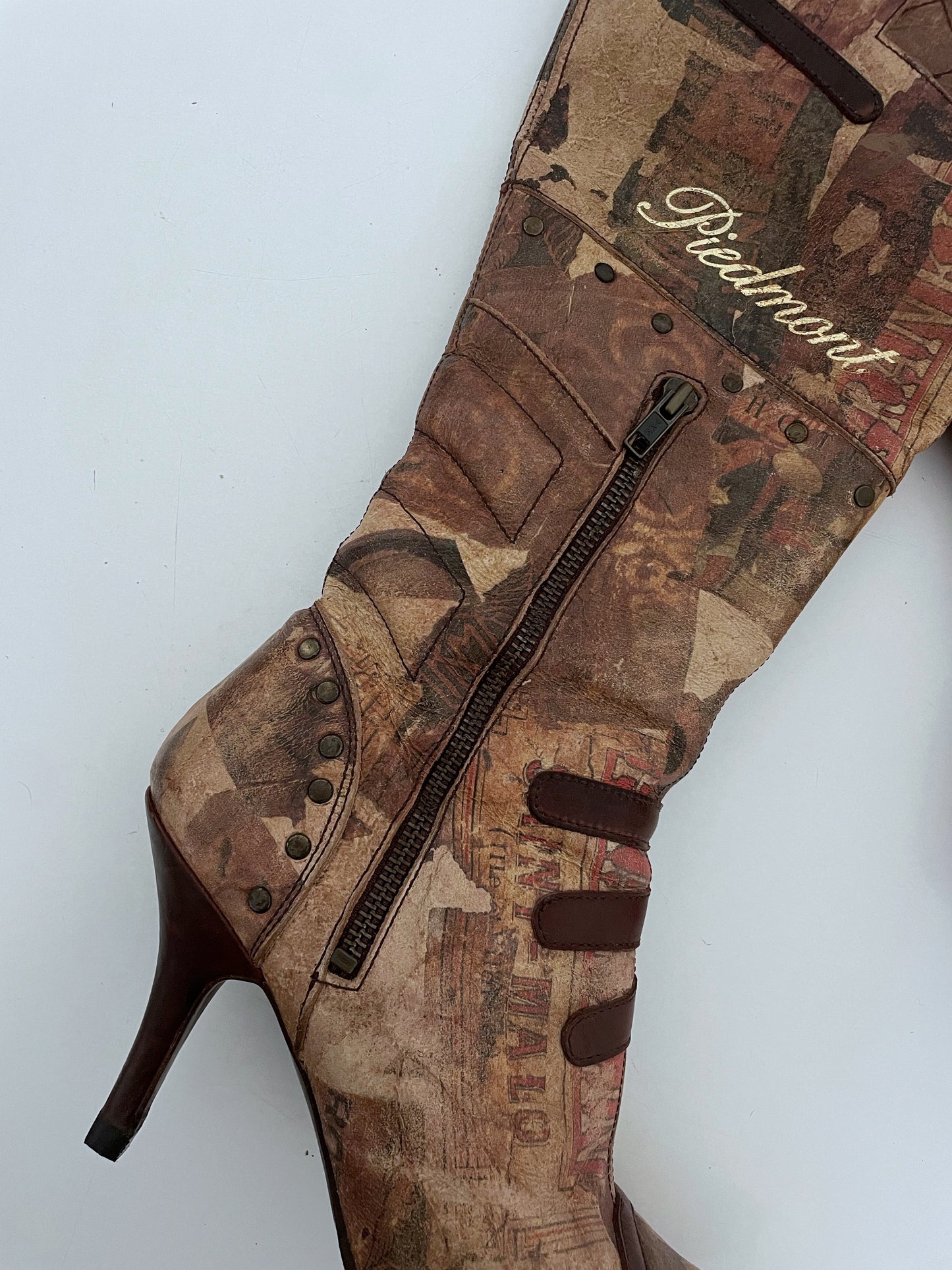 Vintage Natural Leather Boots