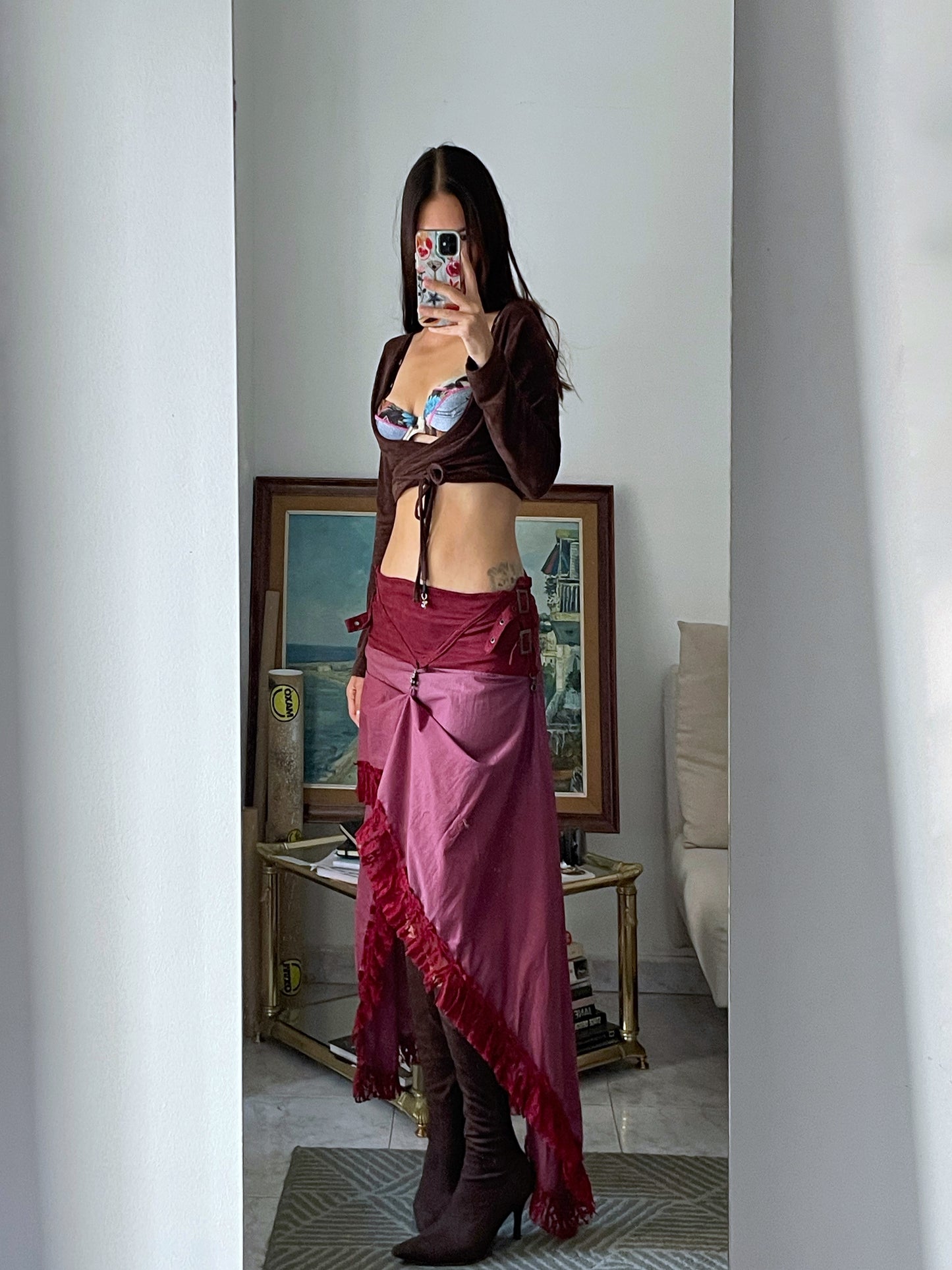 Asymmetrical Lace Skirt