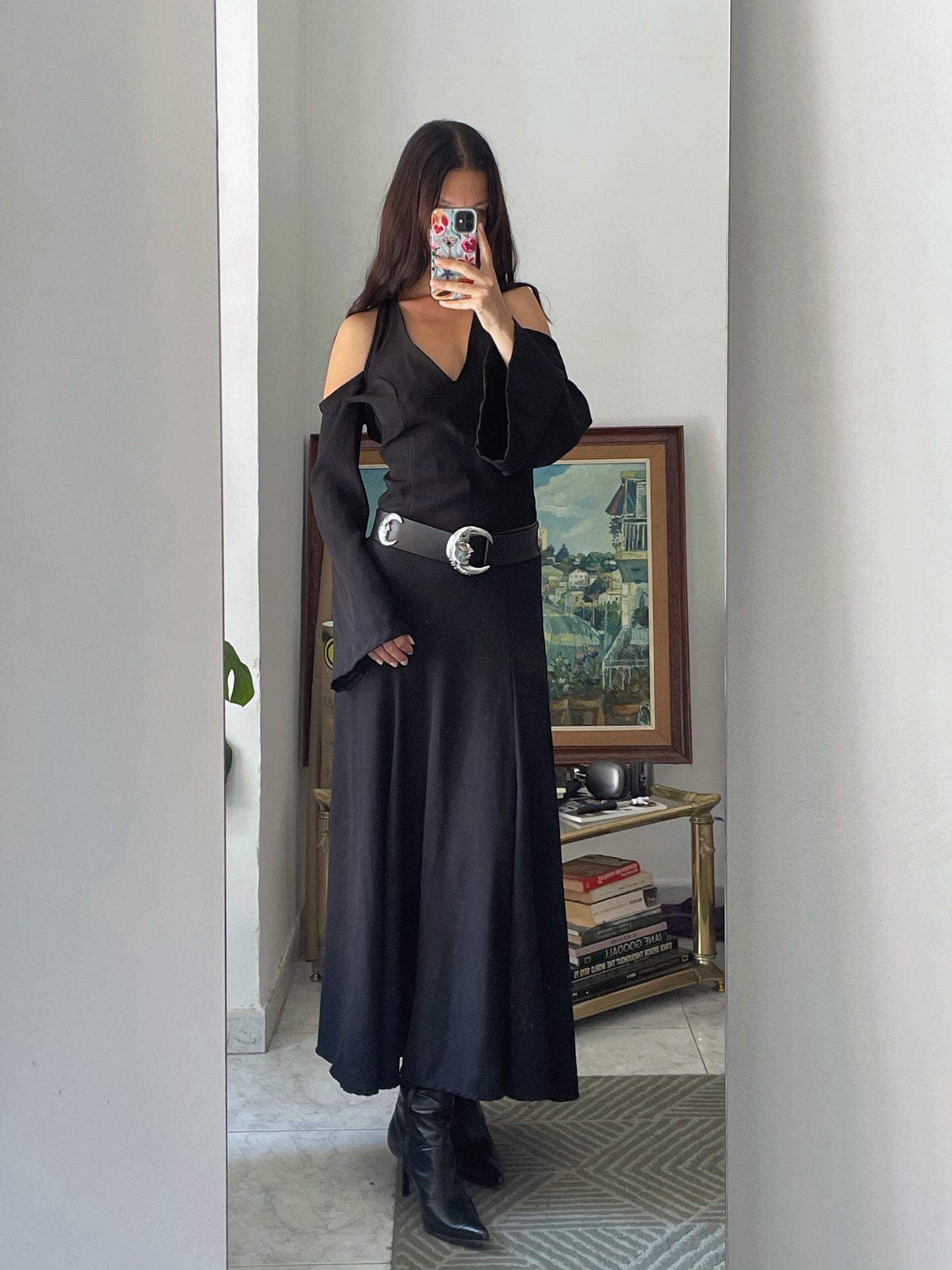 Long Open Back Dress