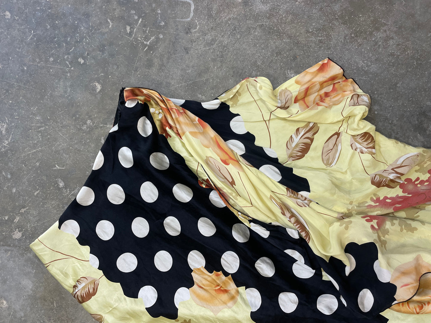Trailing-Hem Maxi Skirt