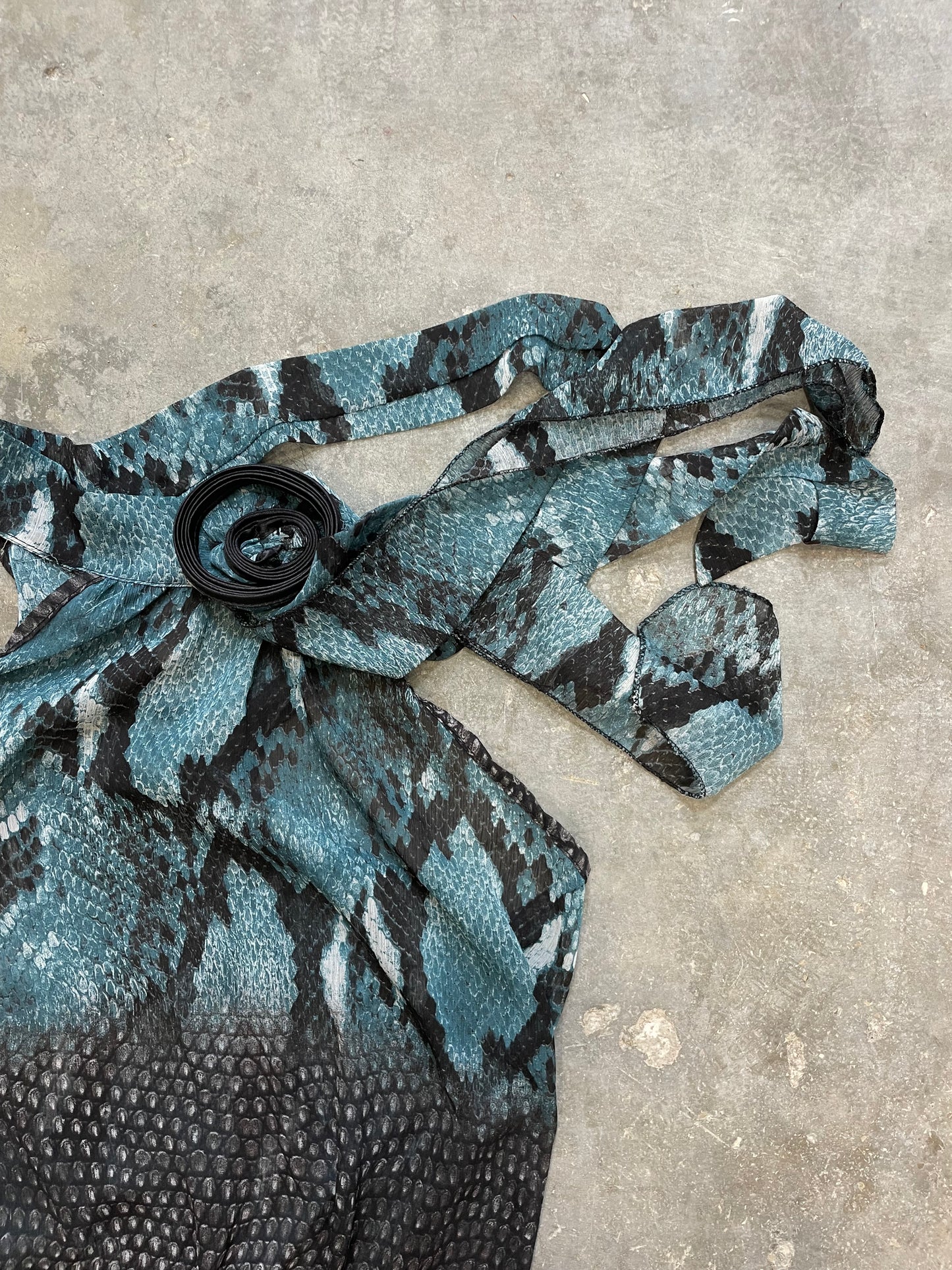 Snakeskin Patent Dress