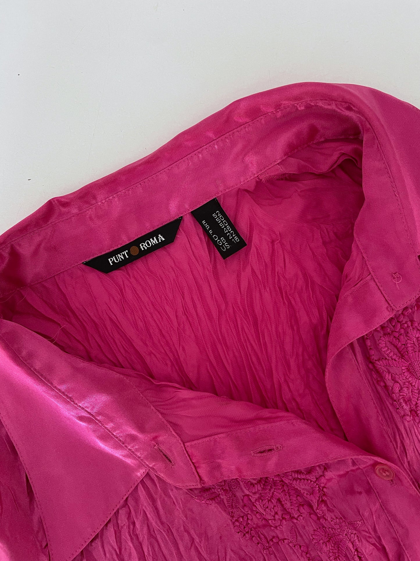 Pink Satin Shirt