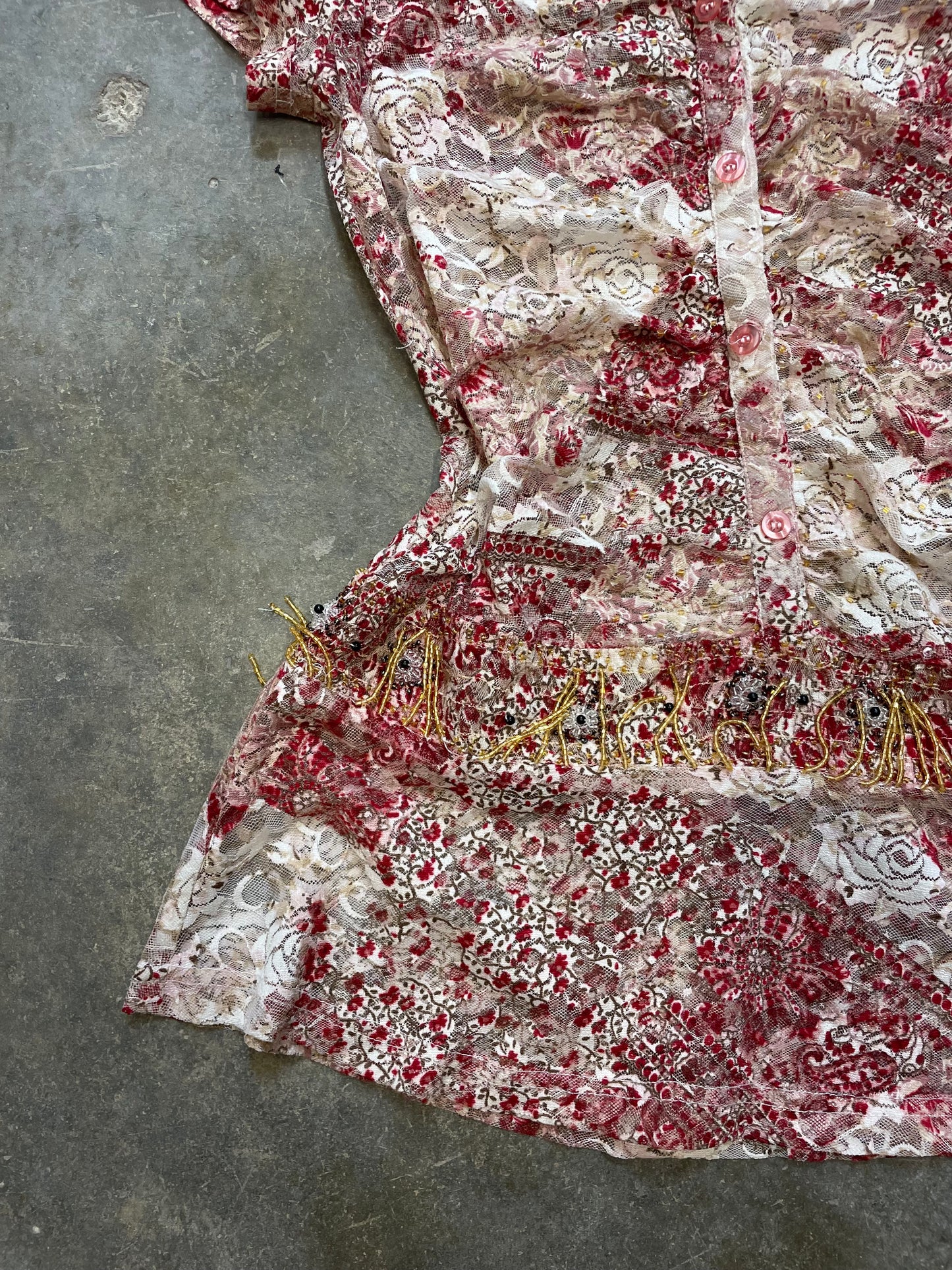Beaded Lace Blouse