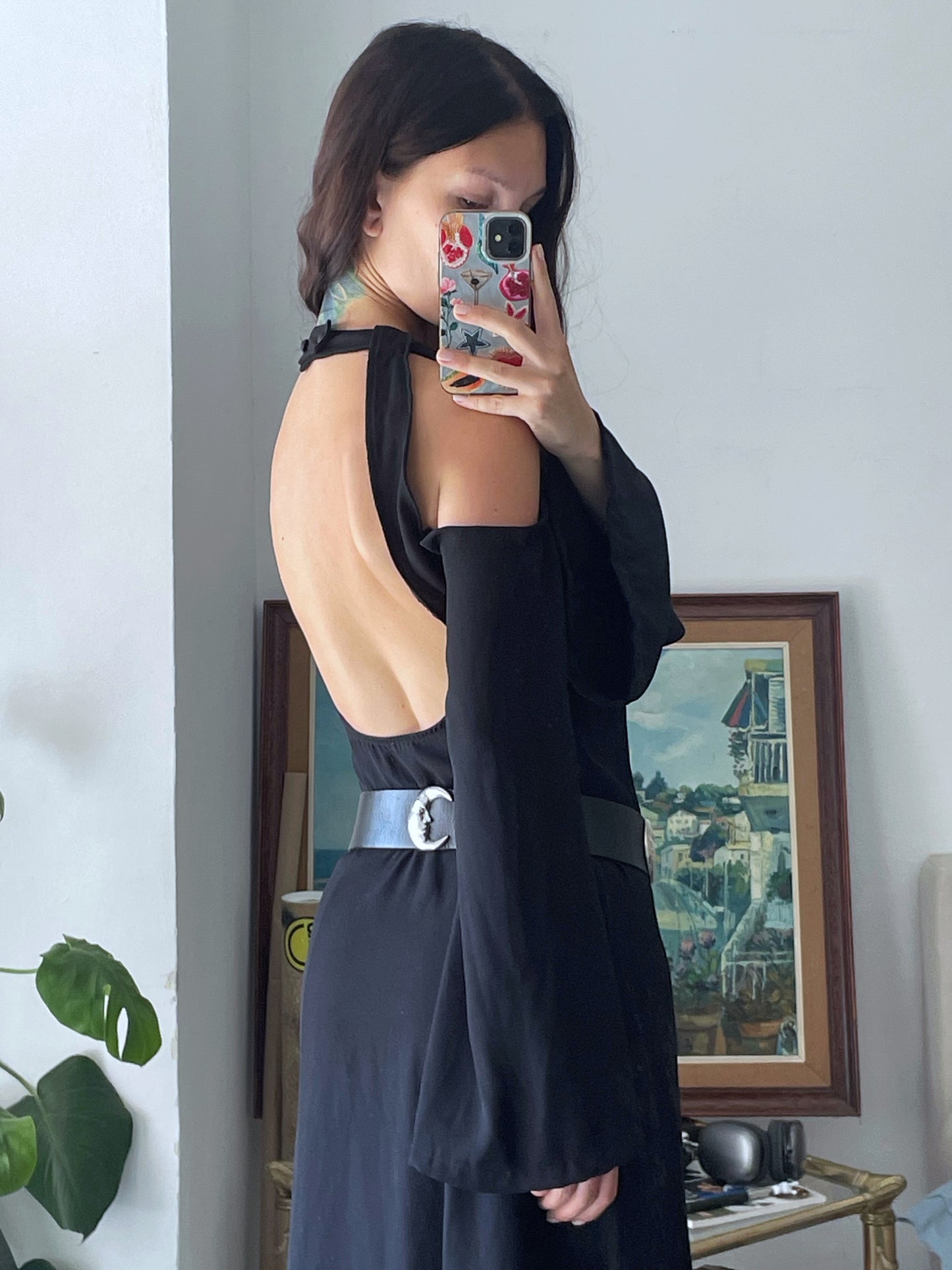 Long Open Back Dress