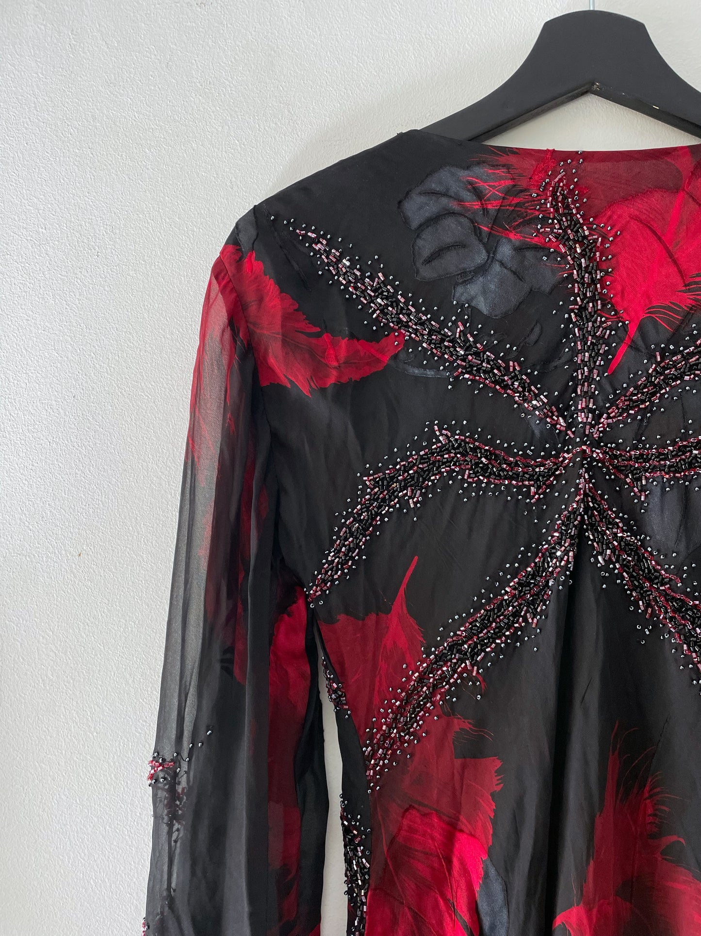 Asymmetrical Beaded Dress