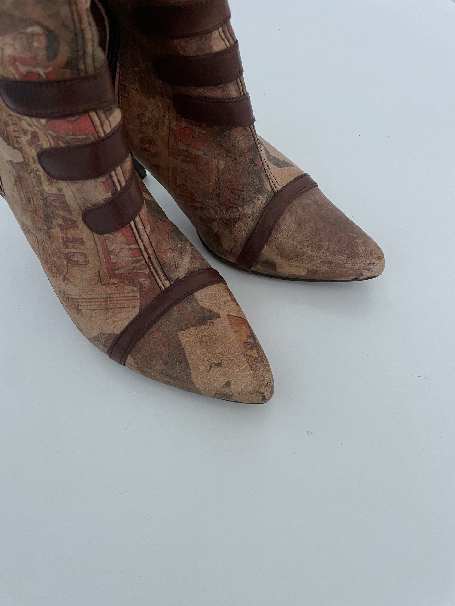 Vintage Natural Leather Boots