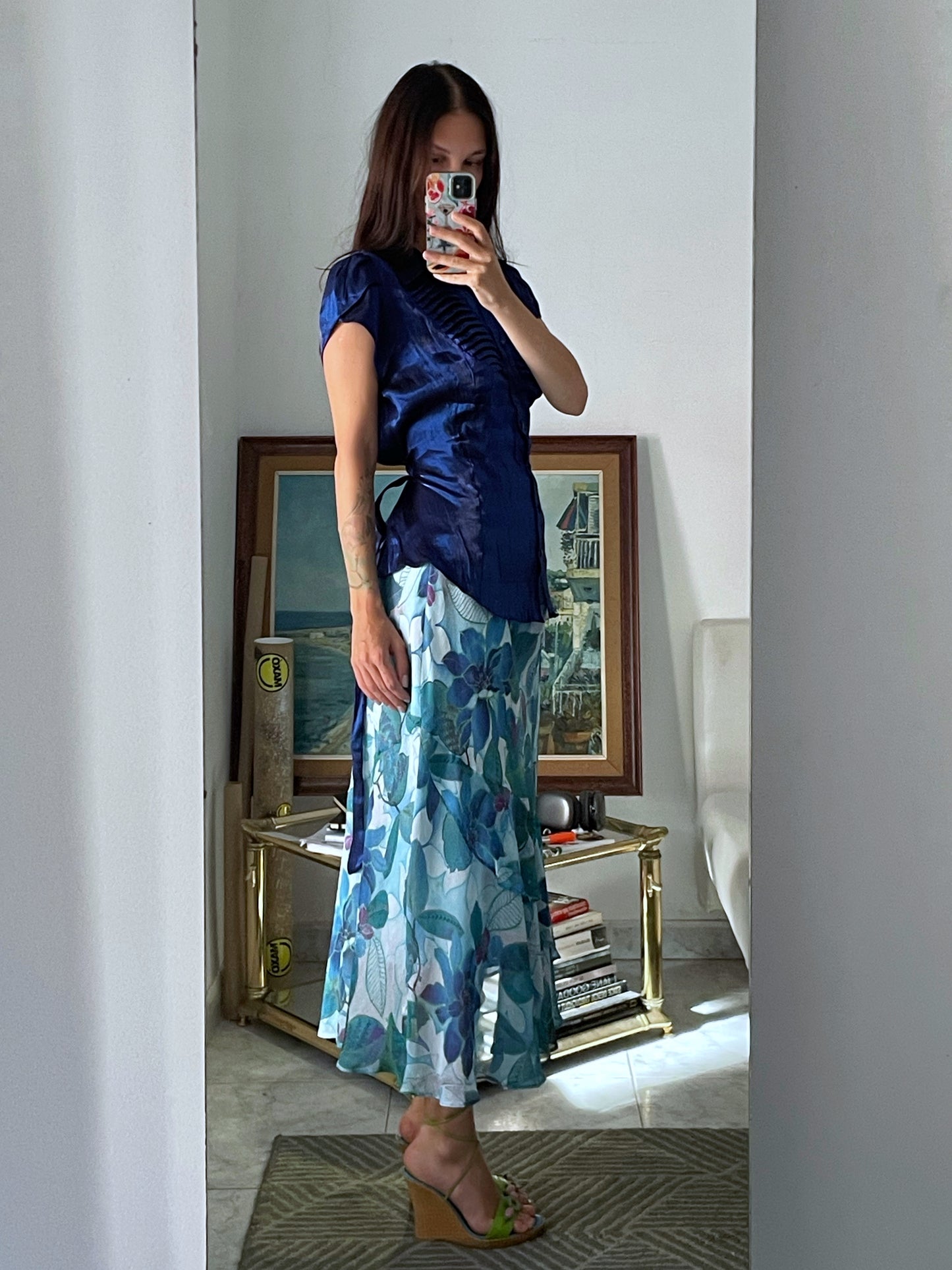 Flower Print Skirt