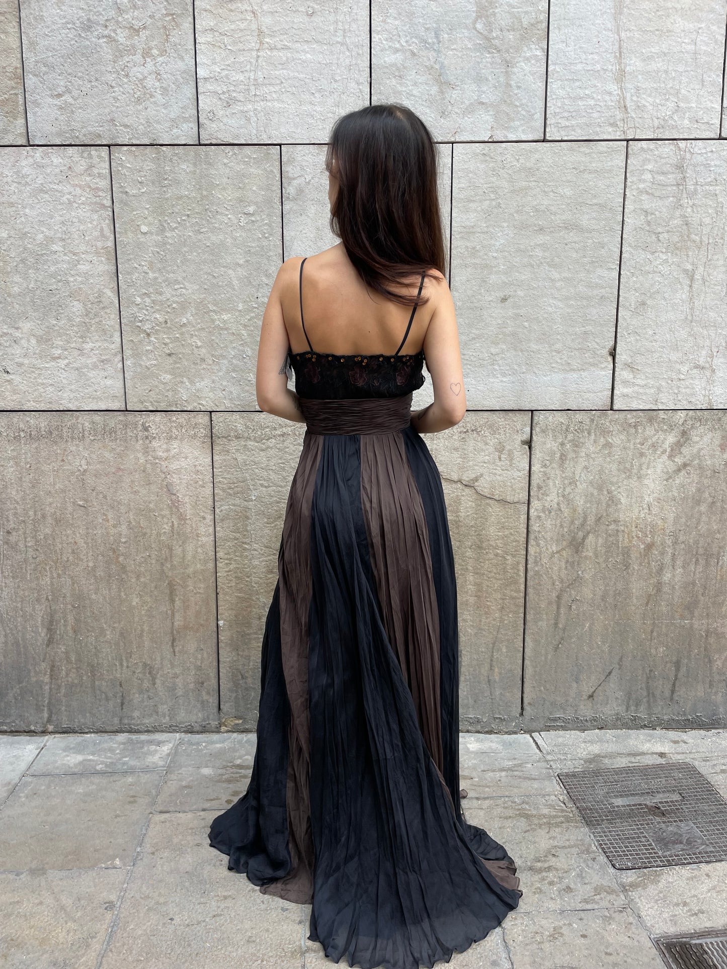 Silk Layered Vintage Dress