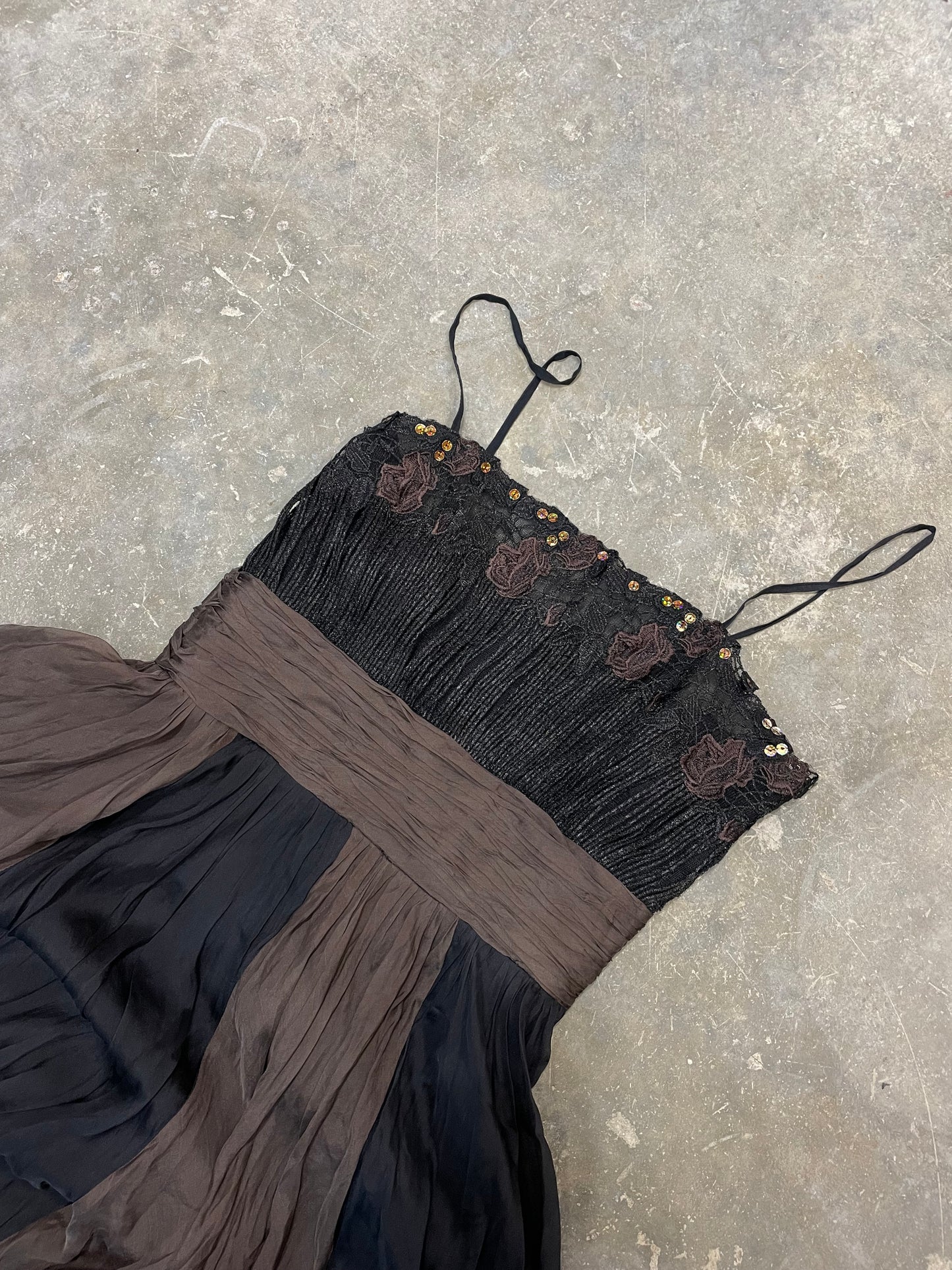 Silk Layered Vintage Dress