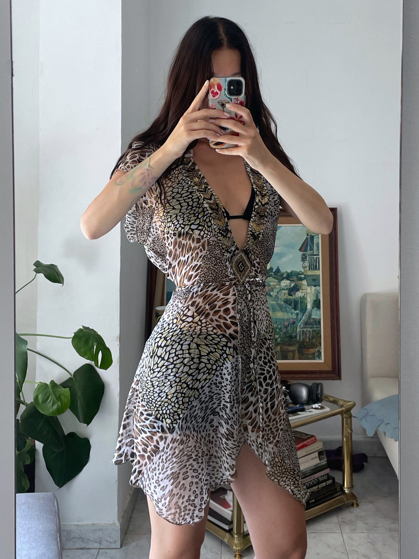Beaded Mini Dress