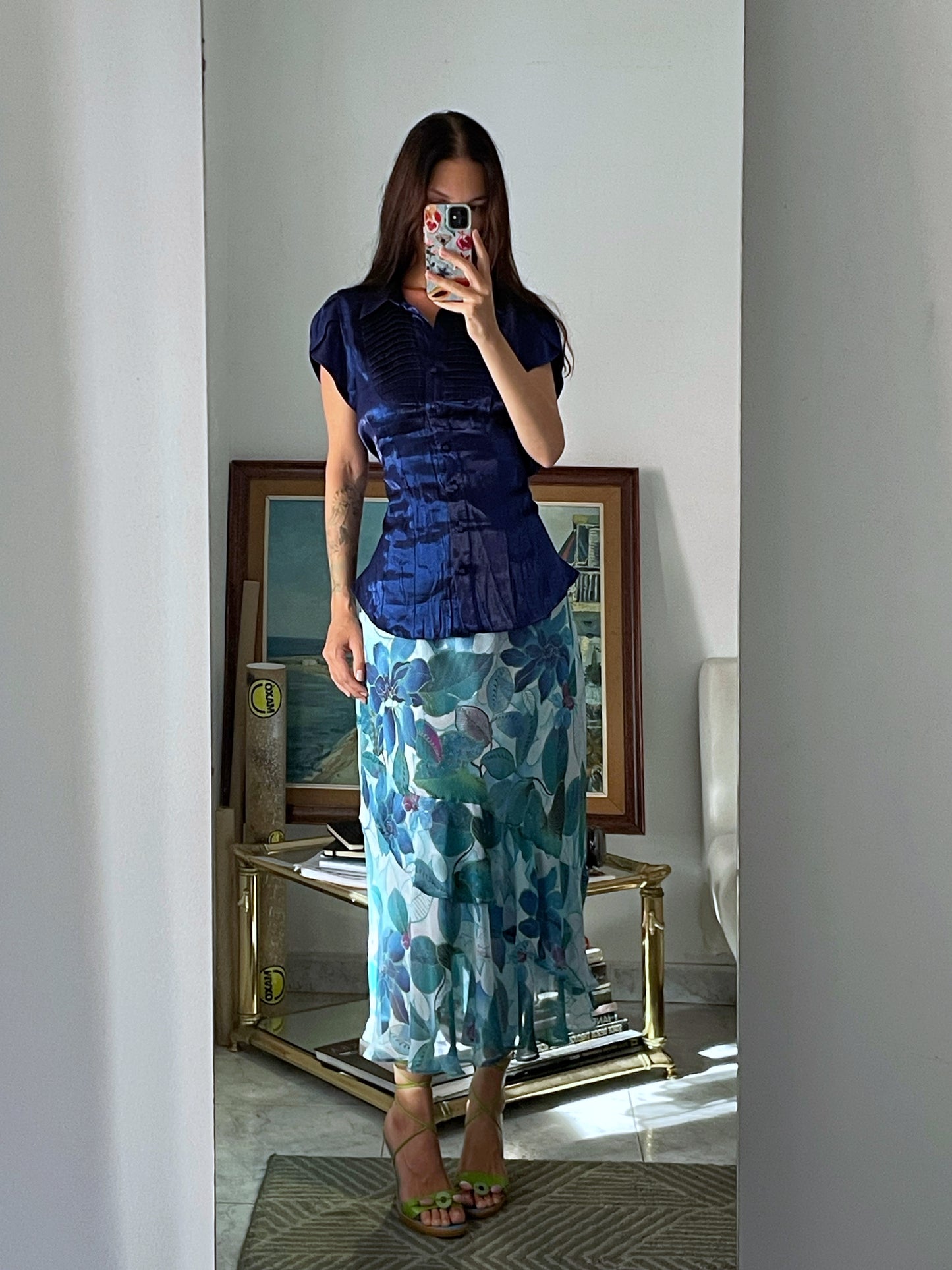 Flower Print Skirt