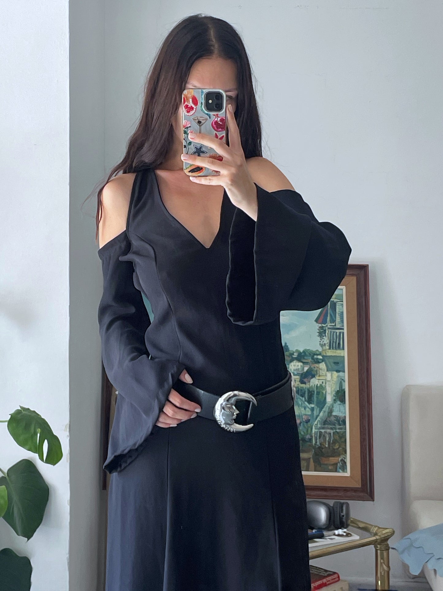 Long Open Back Dress