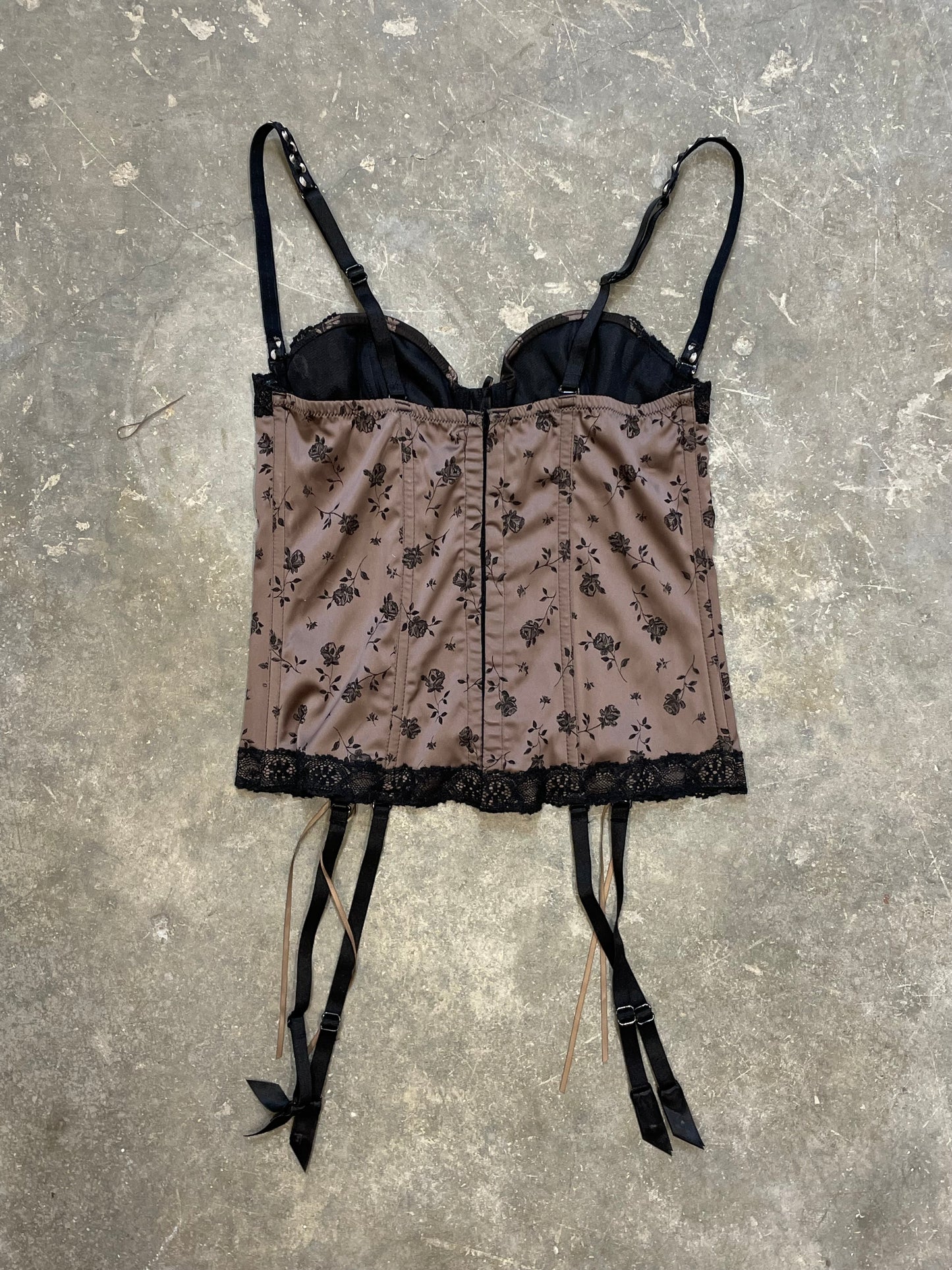 Corset With Floral Pattern