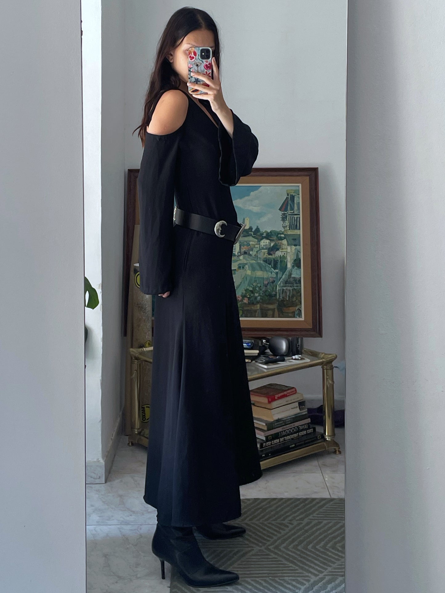 Long Open Back Dress