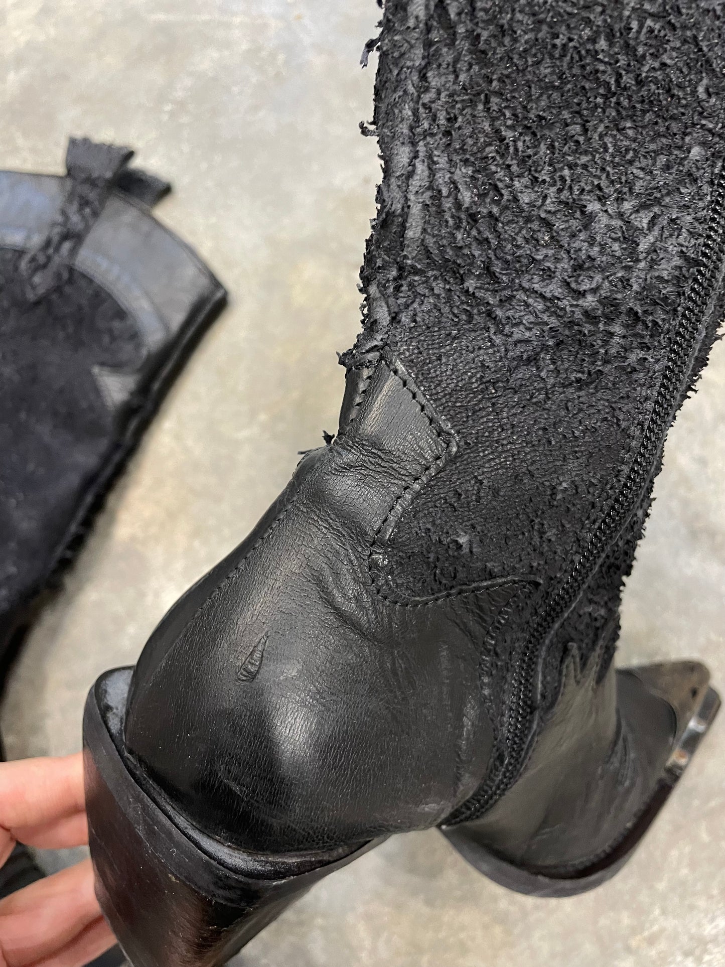 Cowboy Boots With Metal Toe Caps
