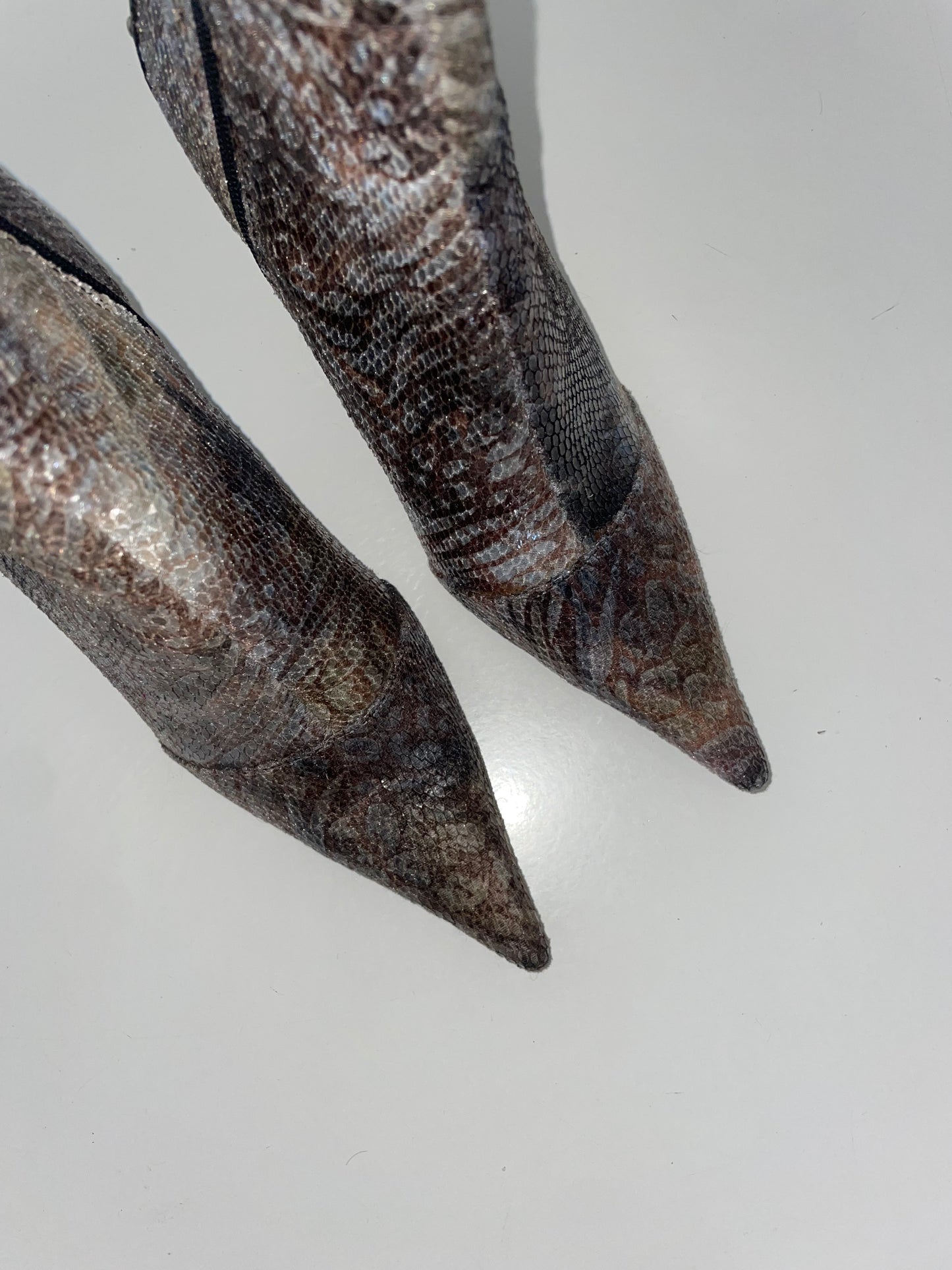 Pointed Toe Textile Boots