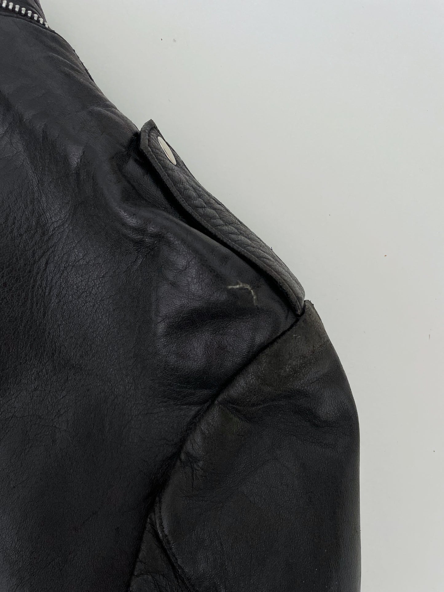 Vintage Leather Moto Jacket