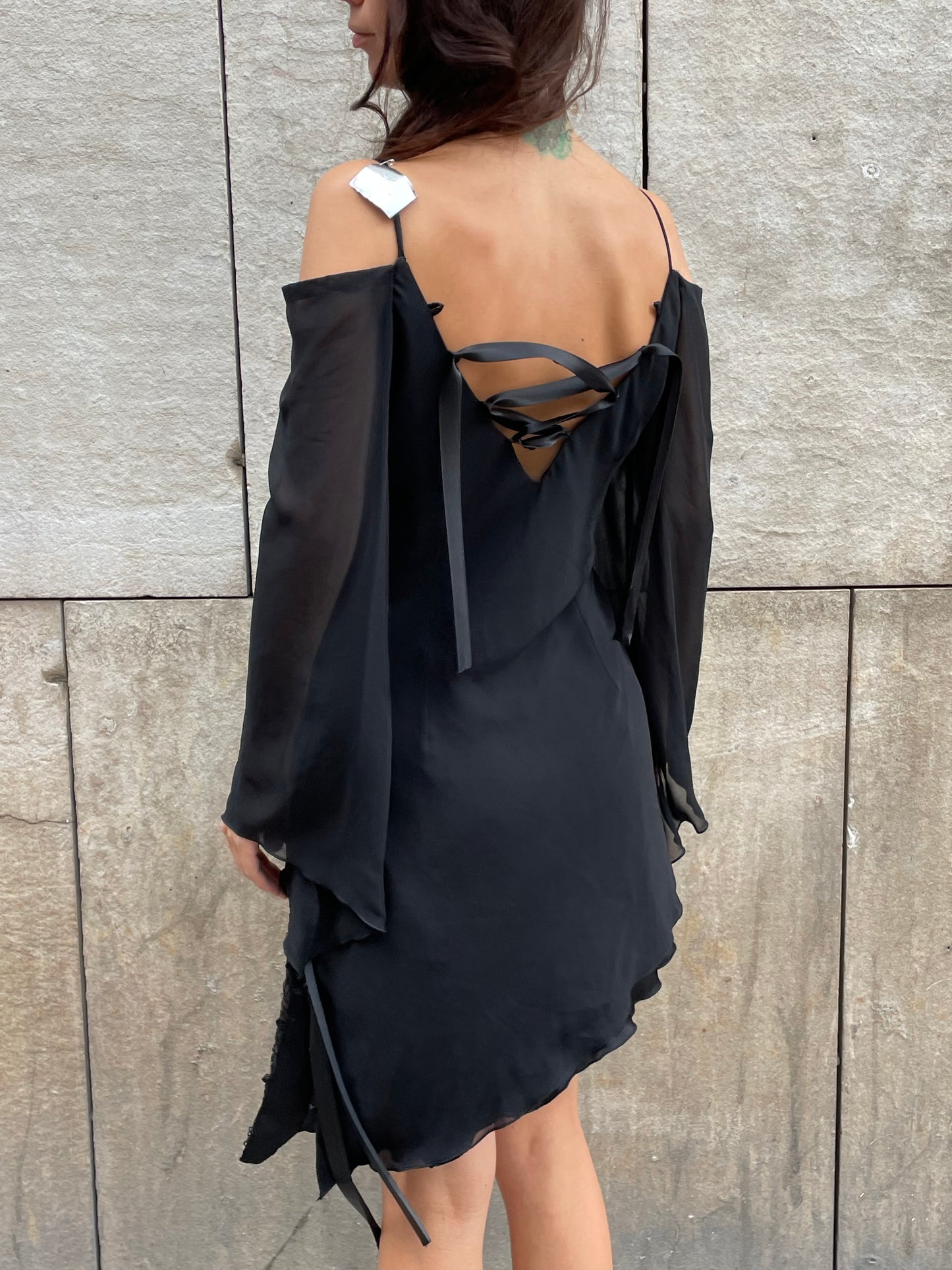 Asymmetrical Sequins Dress