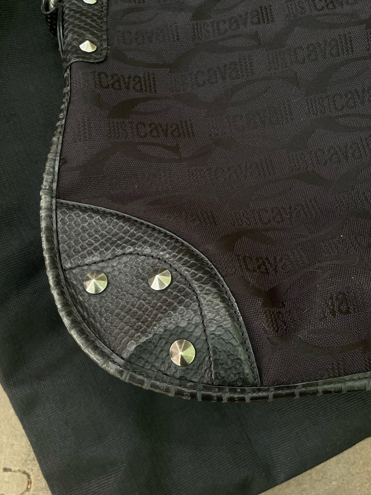 Just Cavalli Black Shoulder Bag