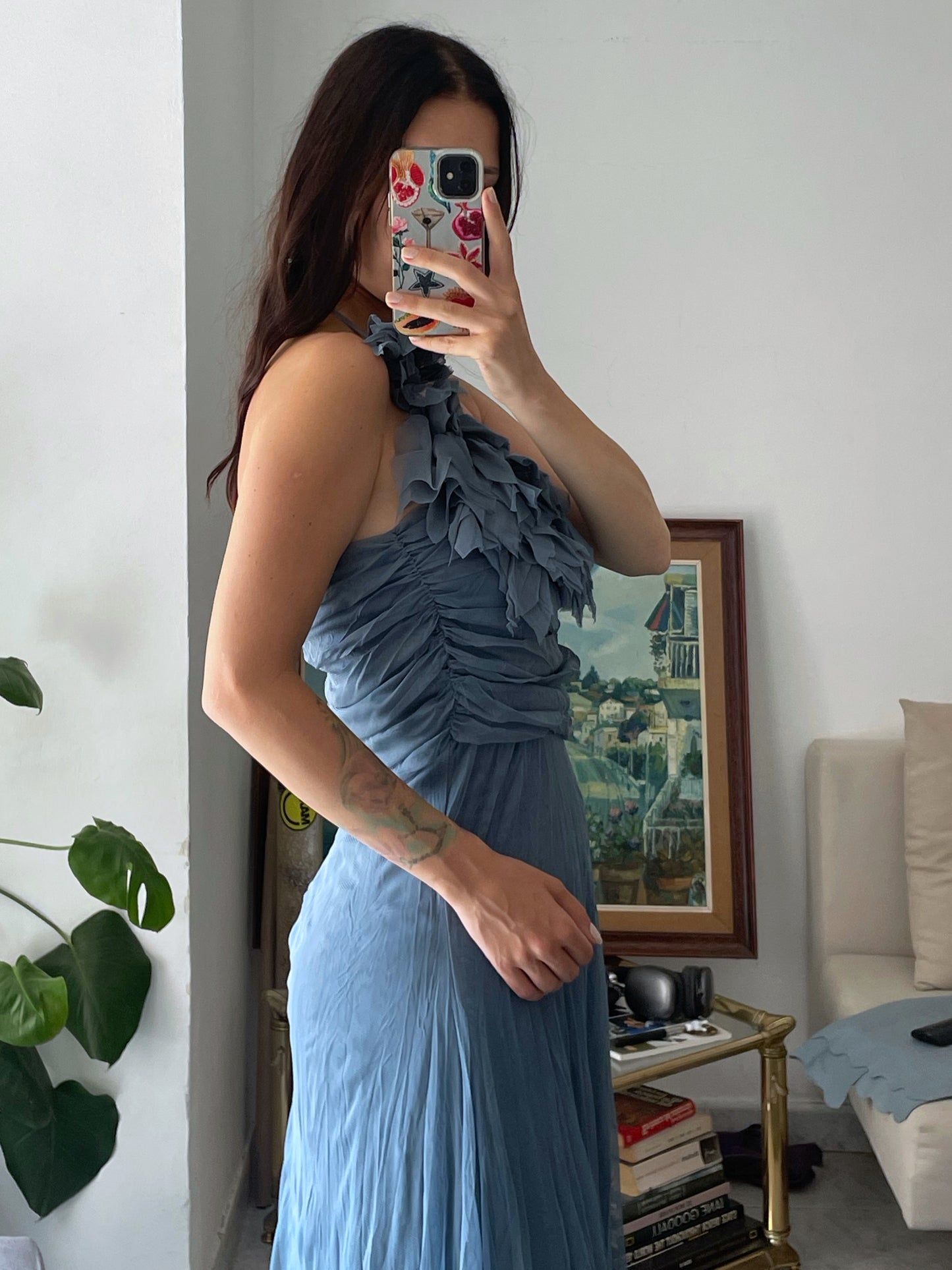 Ruffled Midi Dress