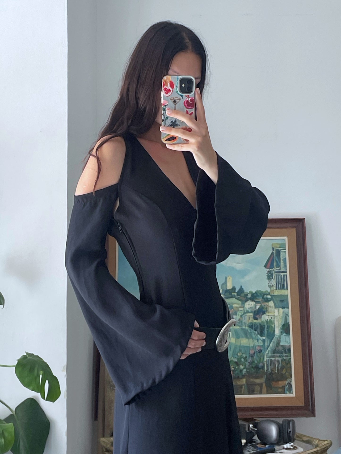 Long Open Back Dress