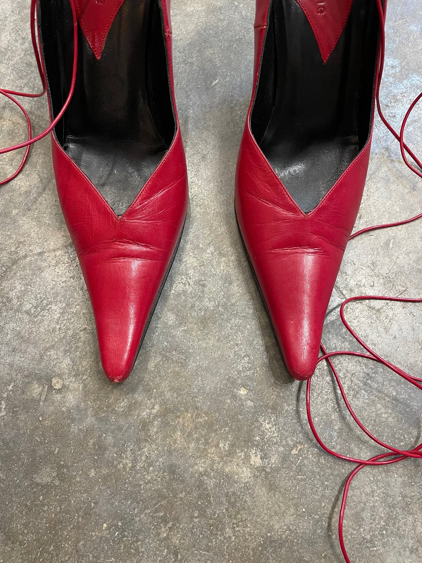 Lace-Up Stiletto Heels