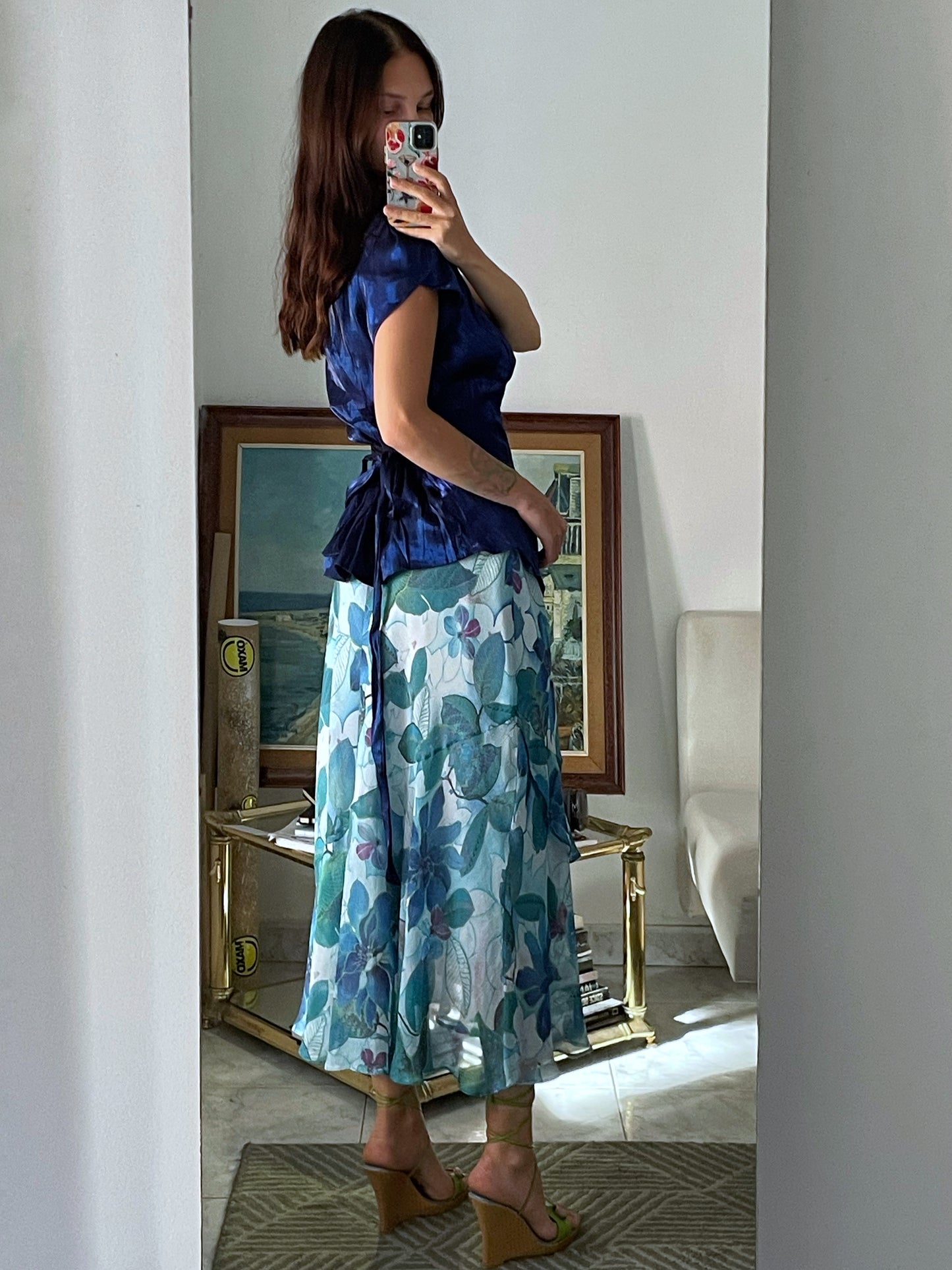 Flower Print Skirt