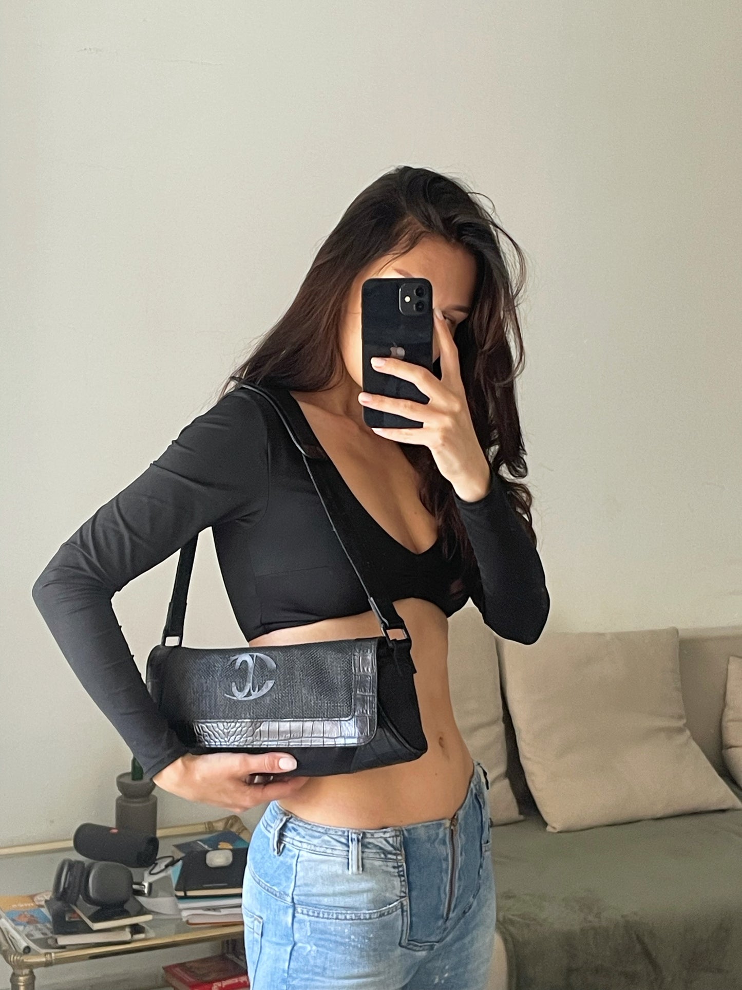 Just Cavalli Vintage Baguette Bag