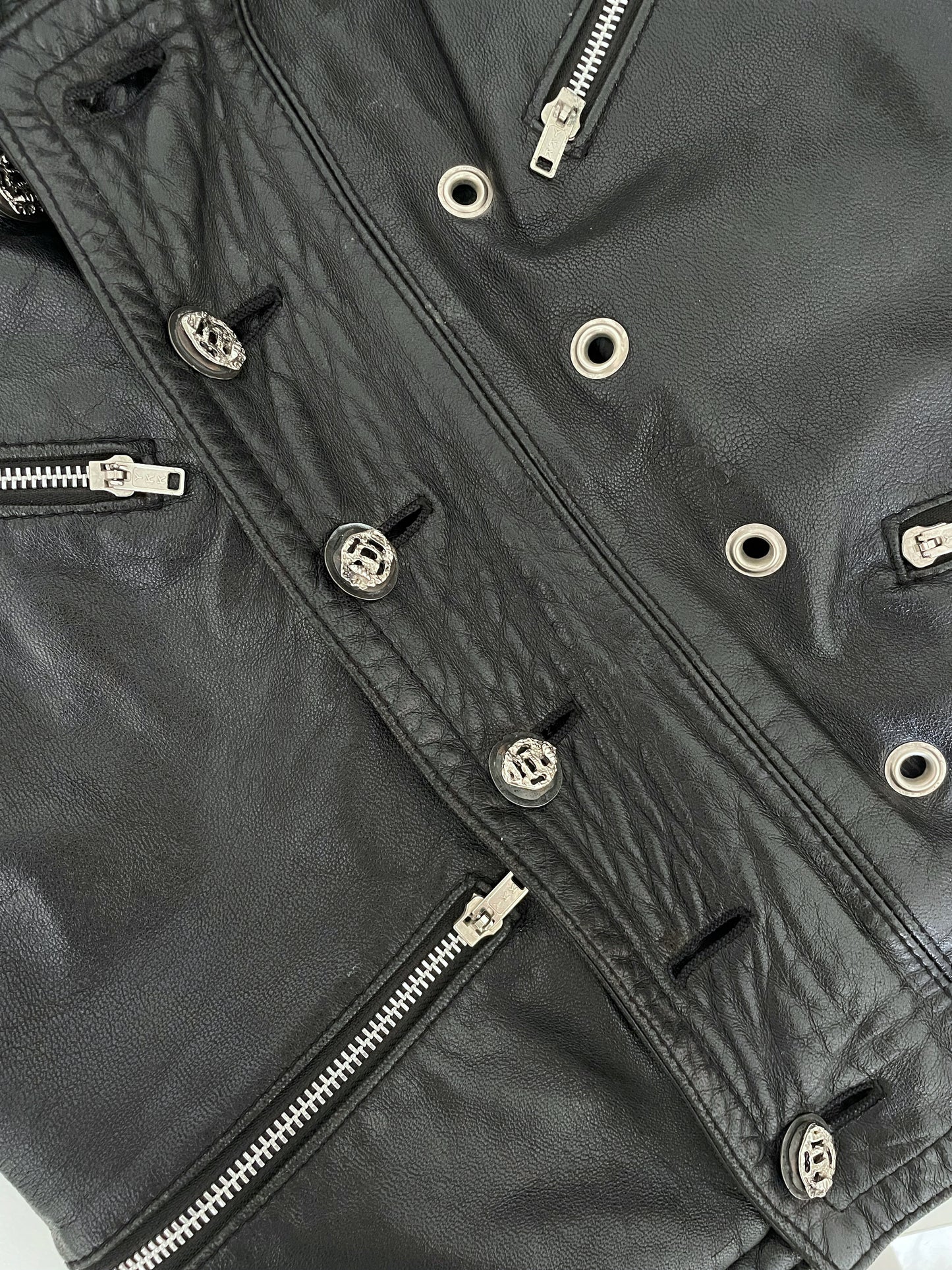 Vintage Leather Moto Jacket