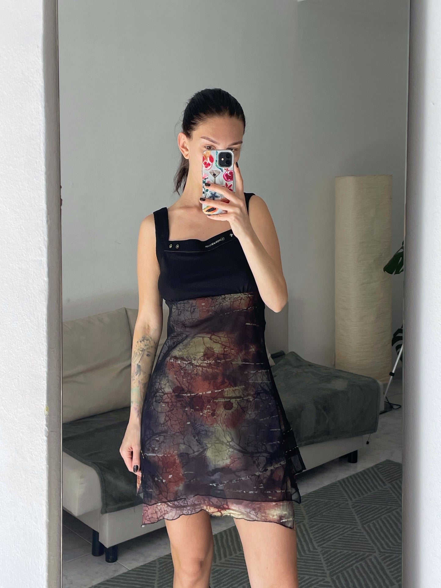 Mini mesh dress