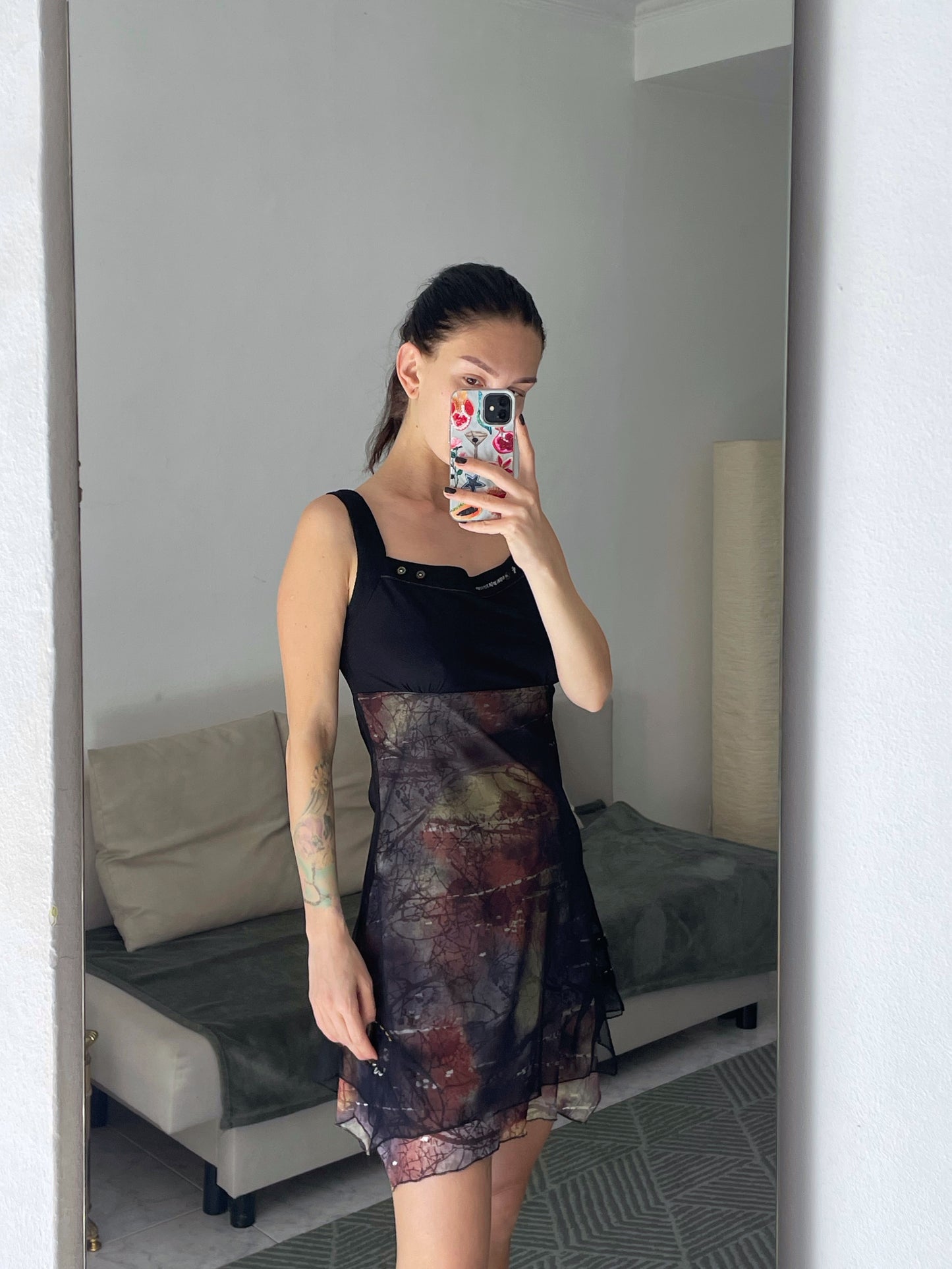Mini mesh dress