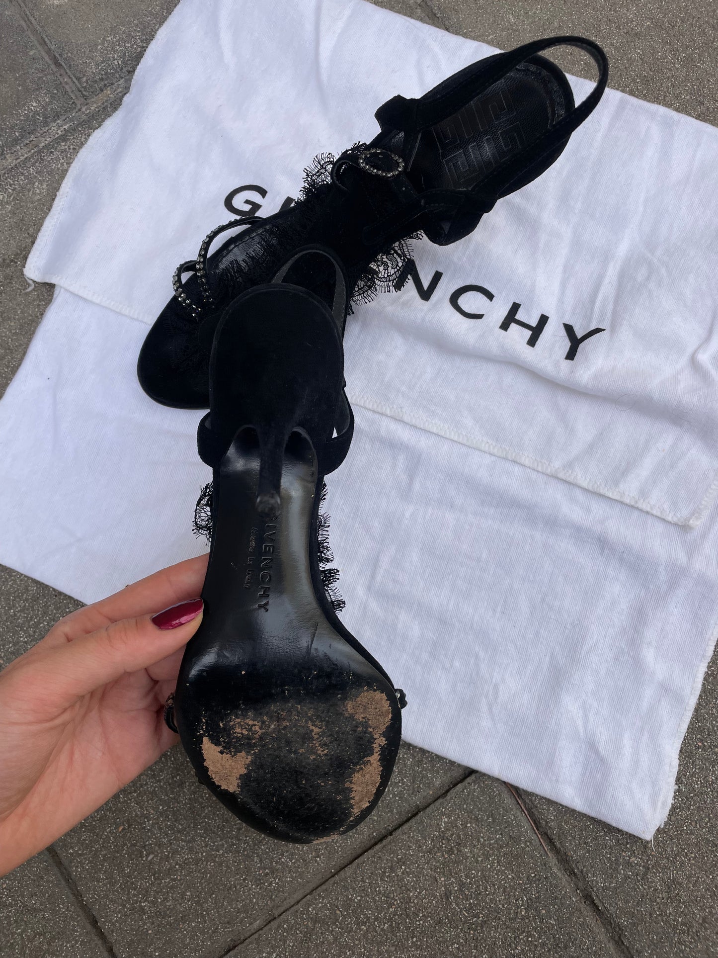 Givenchy Suede Leather Sandals