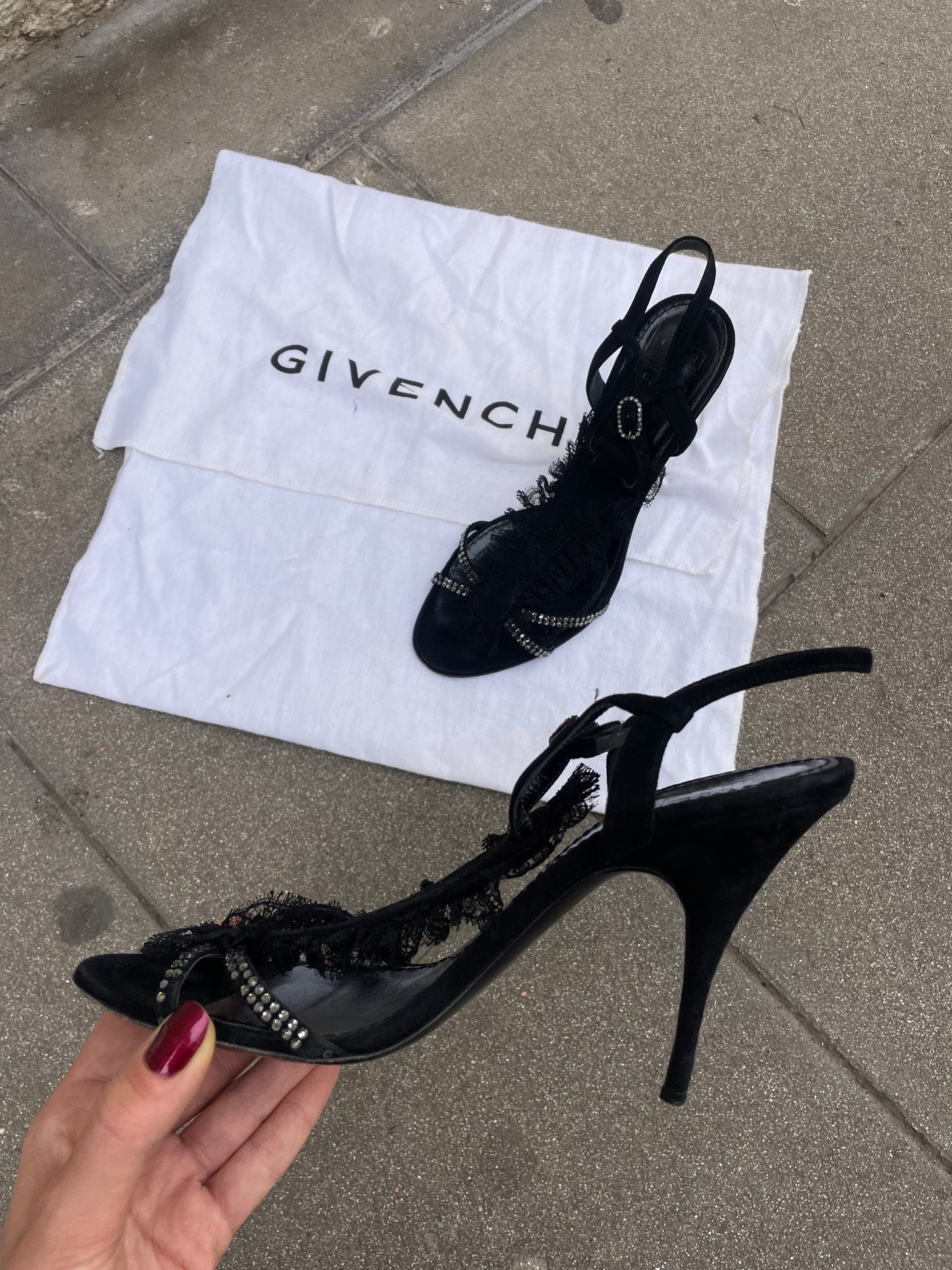 Givenchy Suede Leather Sandals