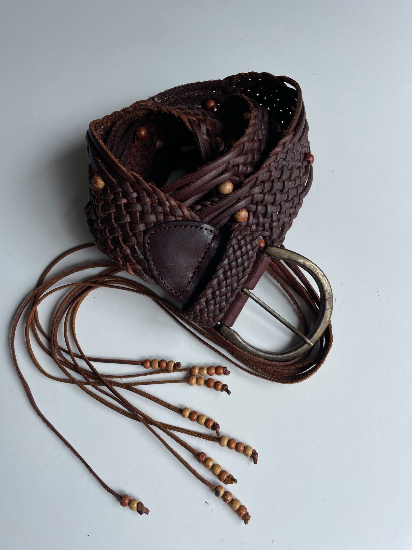 Leather Braided Belt