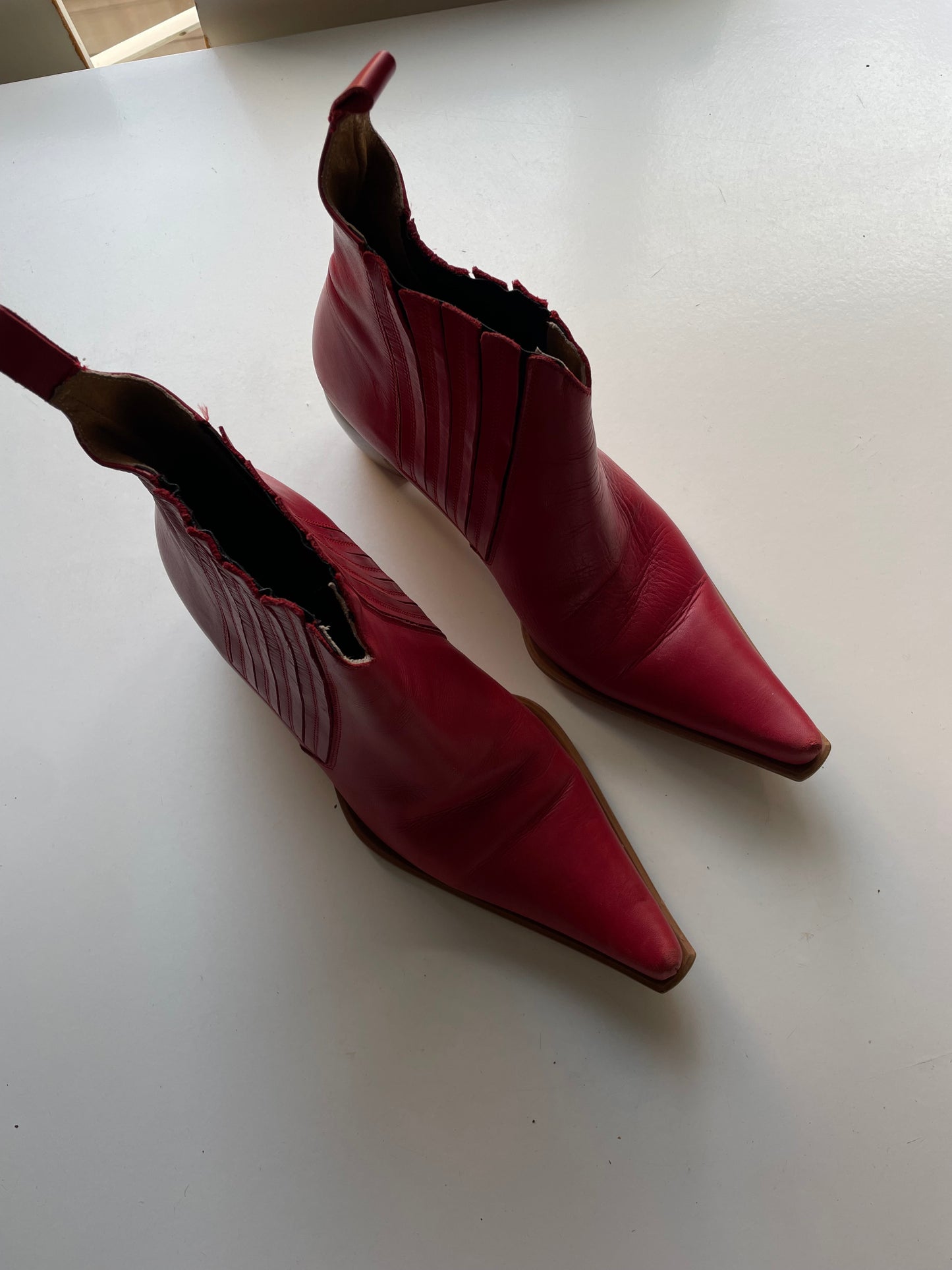 Vintage red cowboy boots