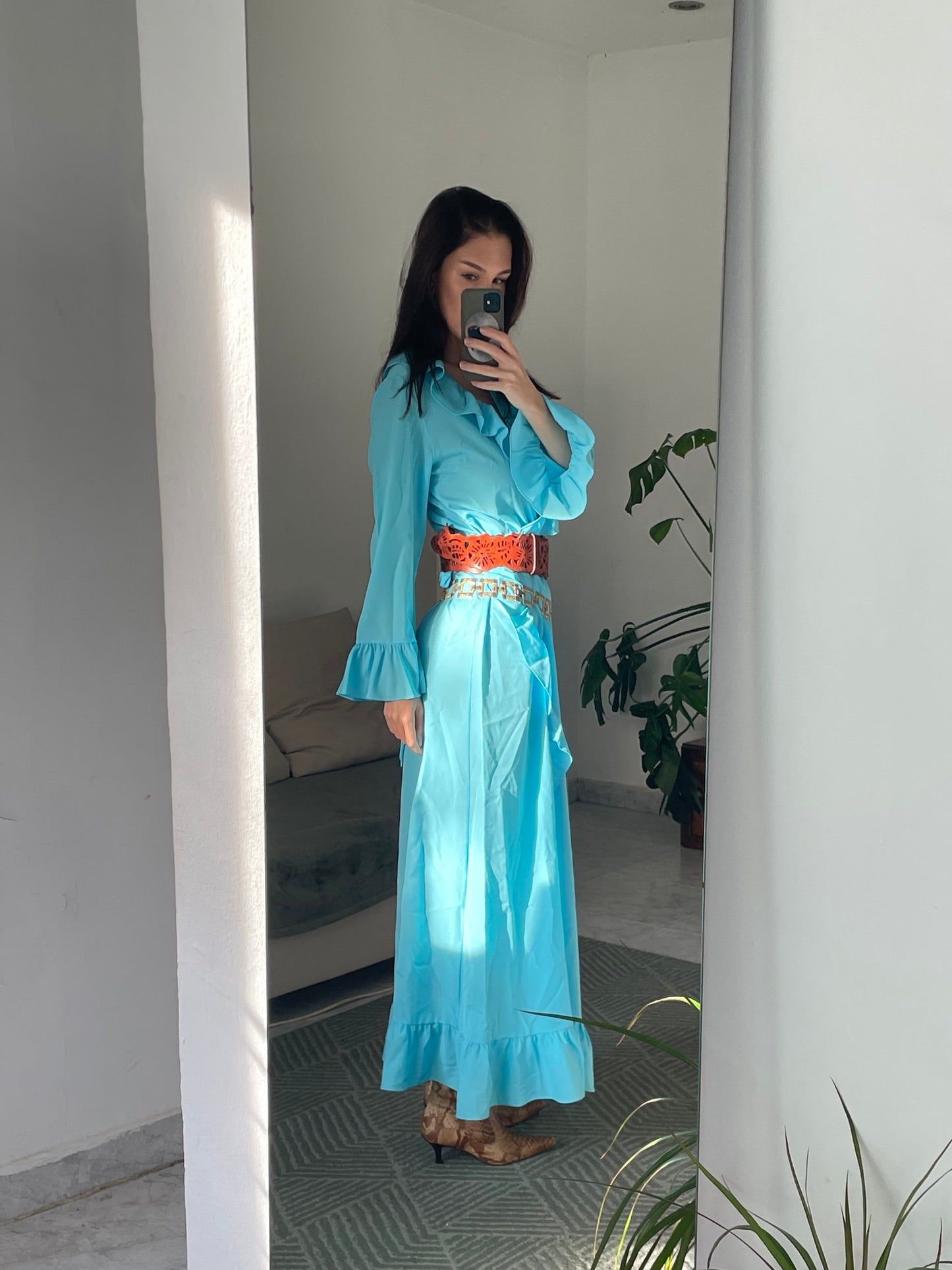Long robe-style dress