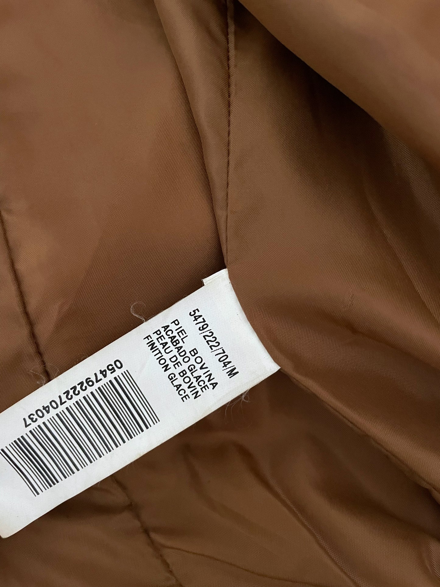 Chaqueta de cuero natural estilo Y2K.