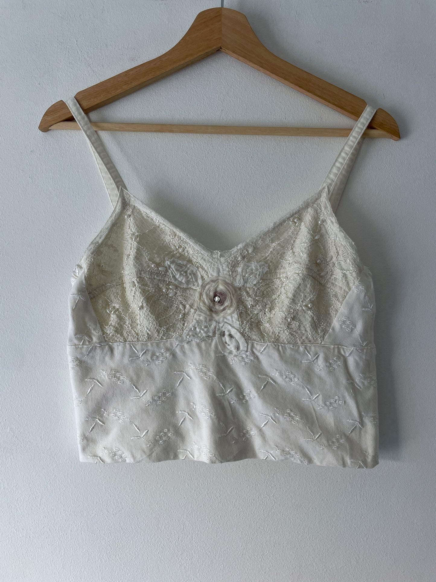 Embroidered Crop Top