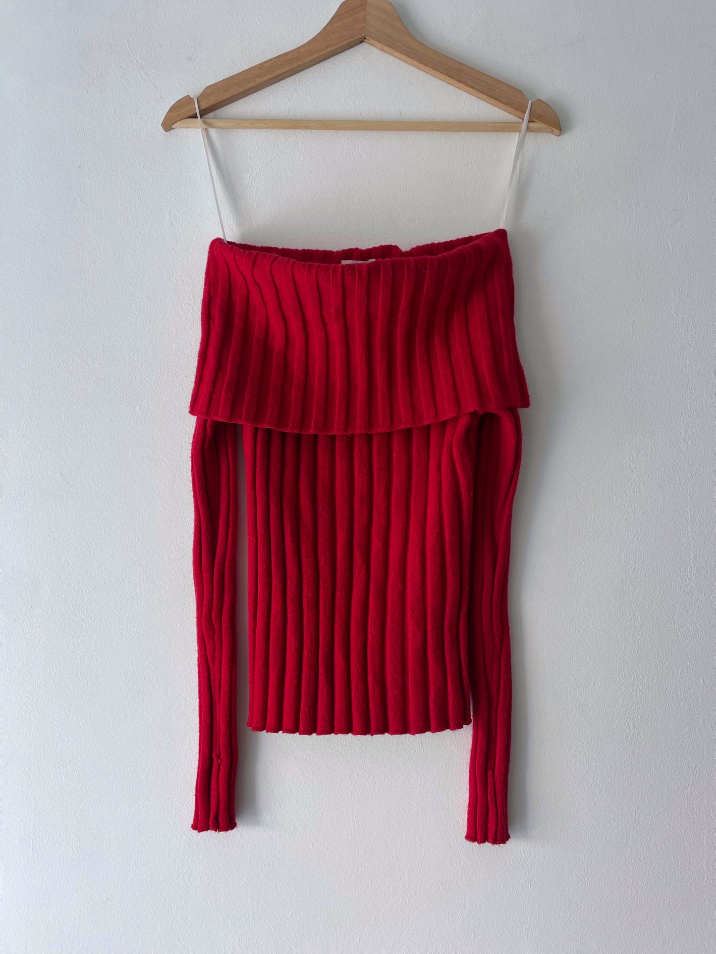 Off-shoulder sweater