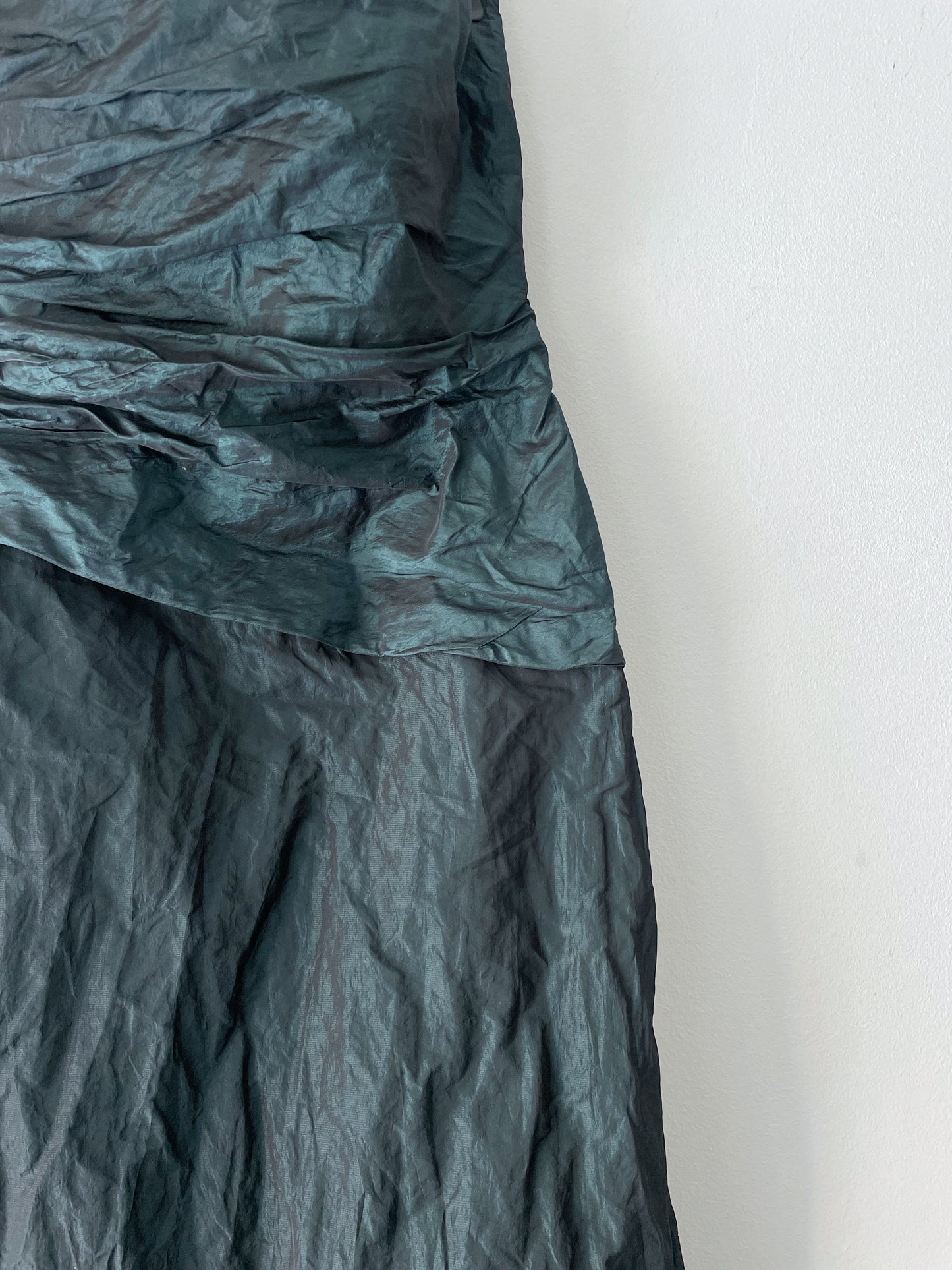 Strapless long dress.